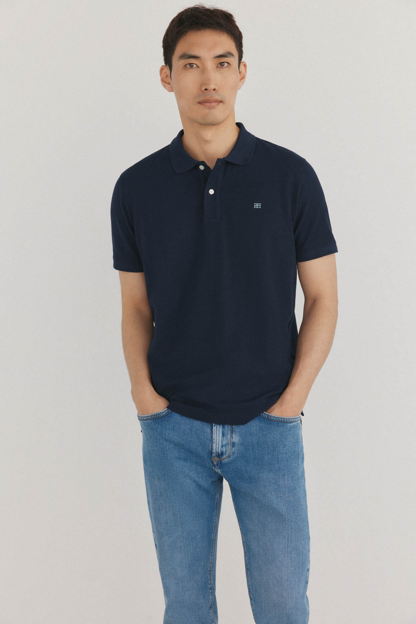 Pedro del Hierro Basic regular piqu&eacute; polo shirt