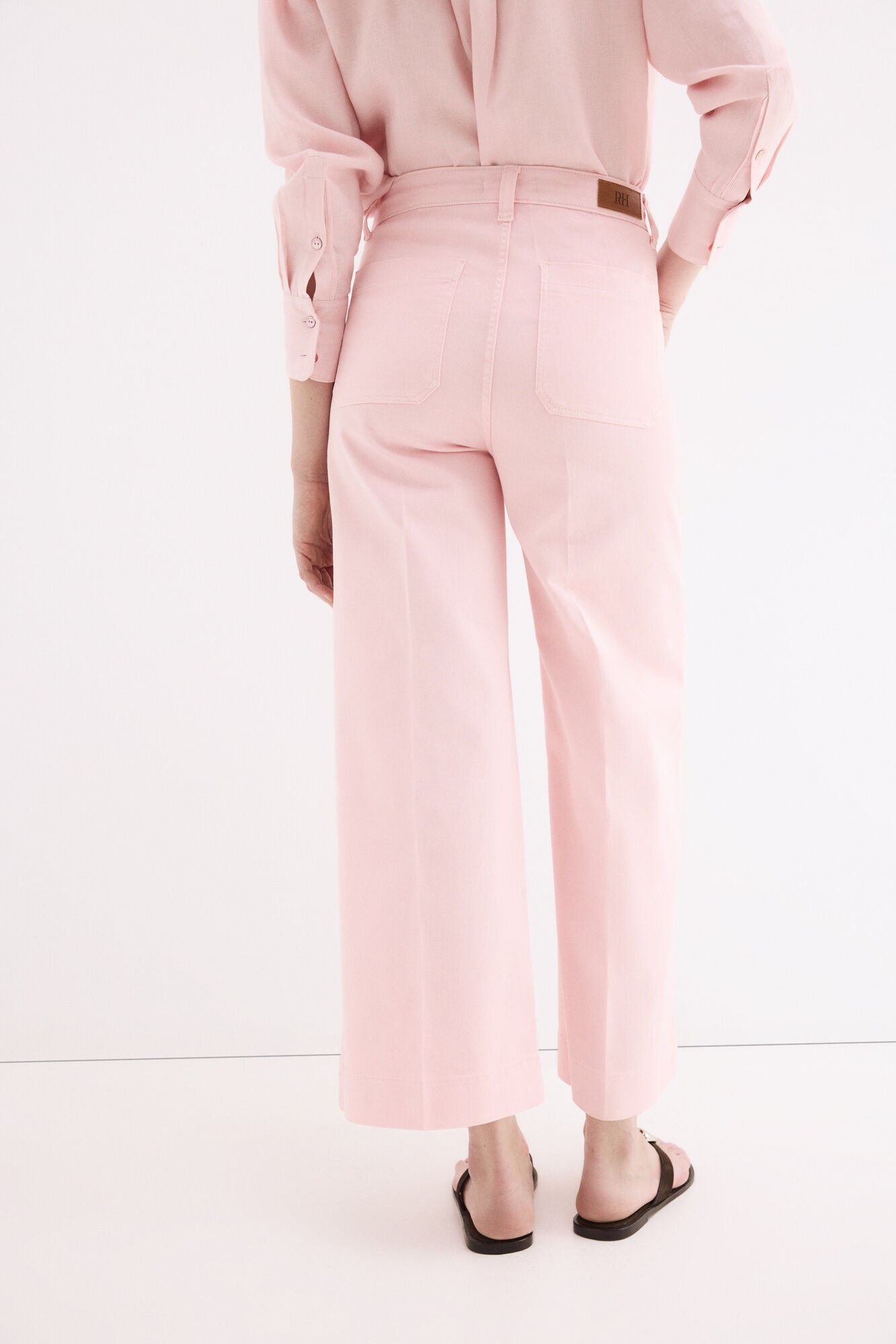 Pedro del Hierro Wide flare jeans Pink