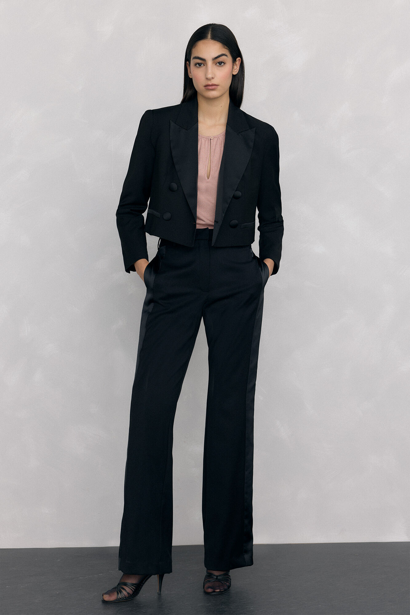 Pedro del Hierro Top de lurex com abertura