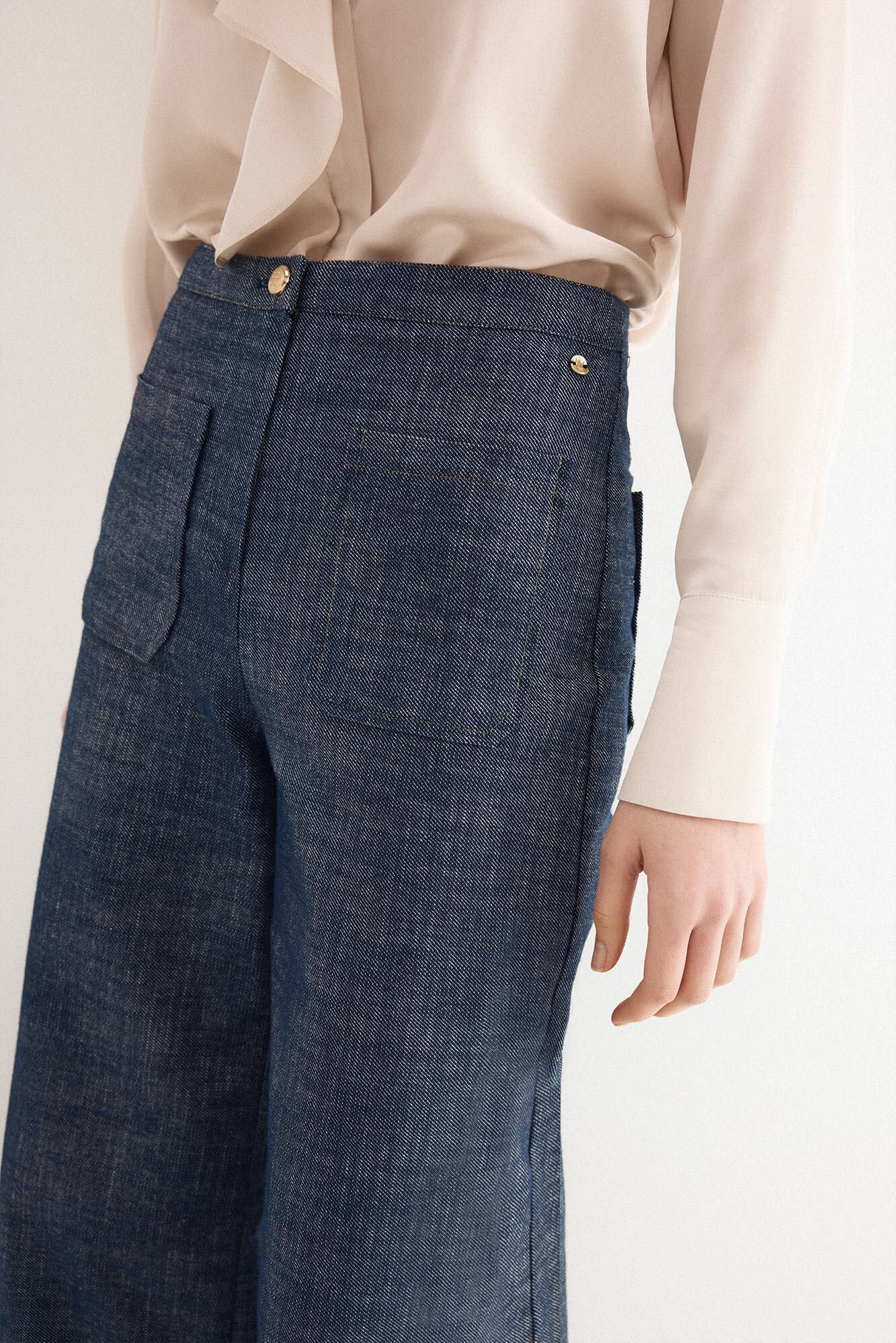 Pedro del Hierro Wide denim trousers