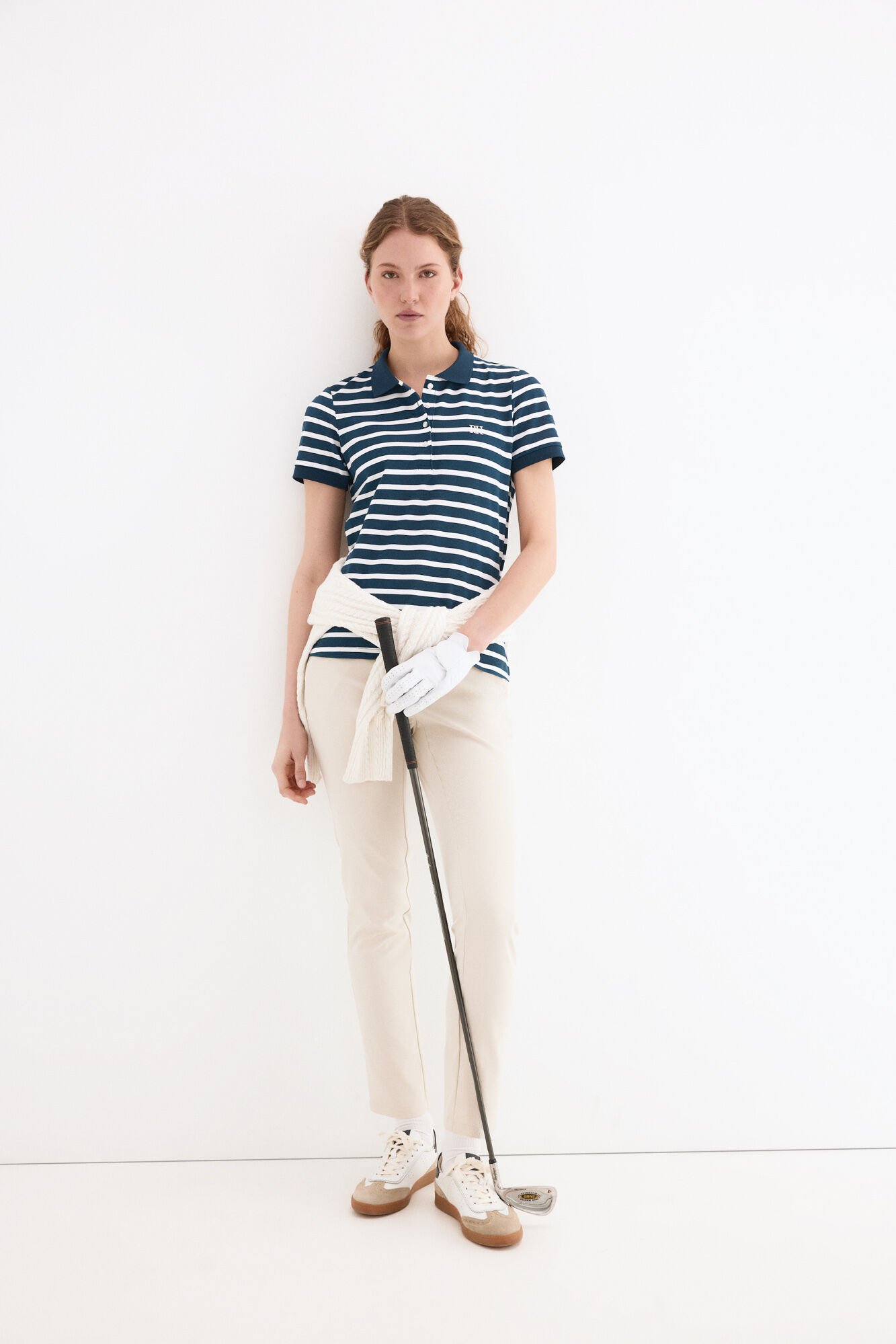 Pedro del Hierro Striped short sleeve polo shirt