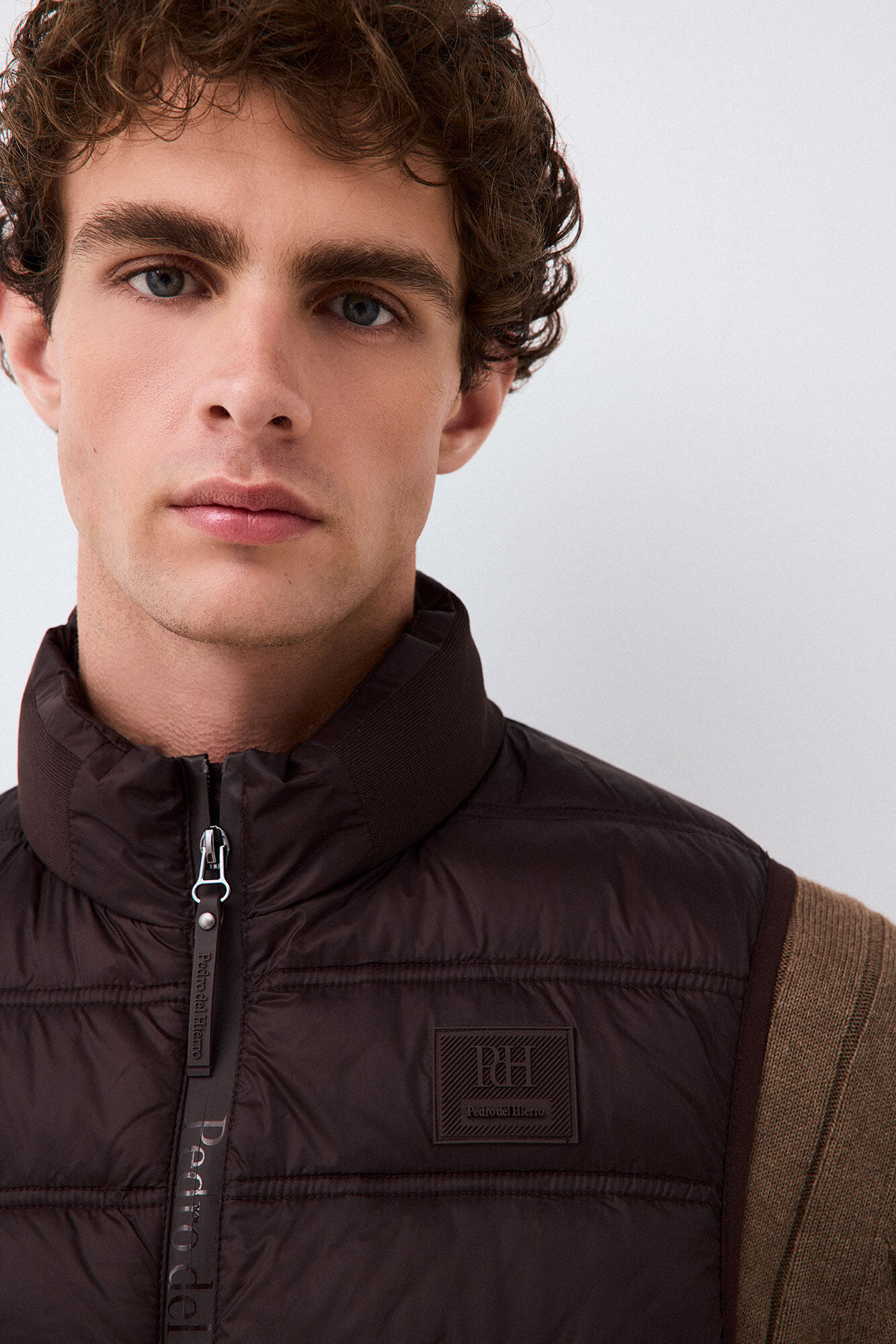 Pedro del Hierro Colete acolchoado ultraleve Marrom