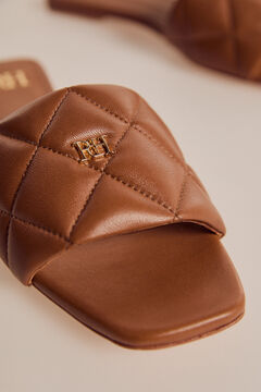 Pedro del Hierro Nappa leather sandal Brown