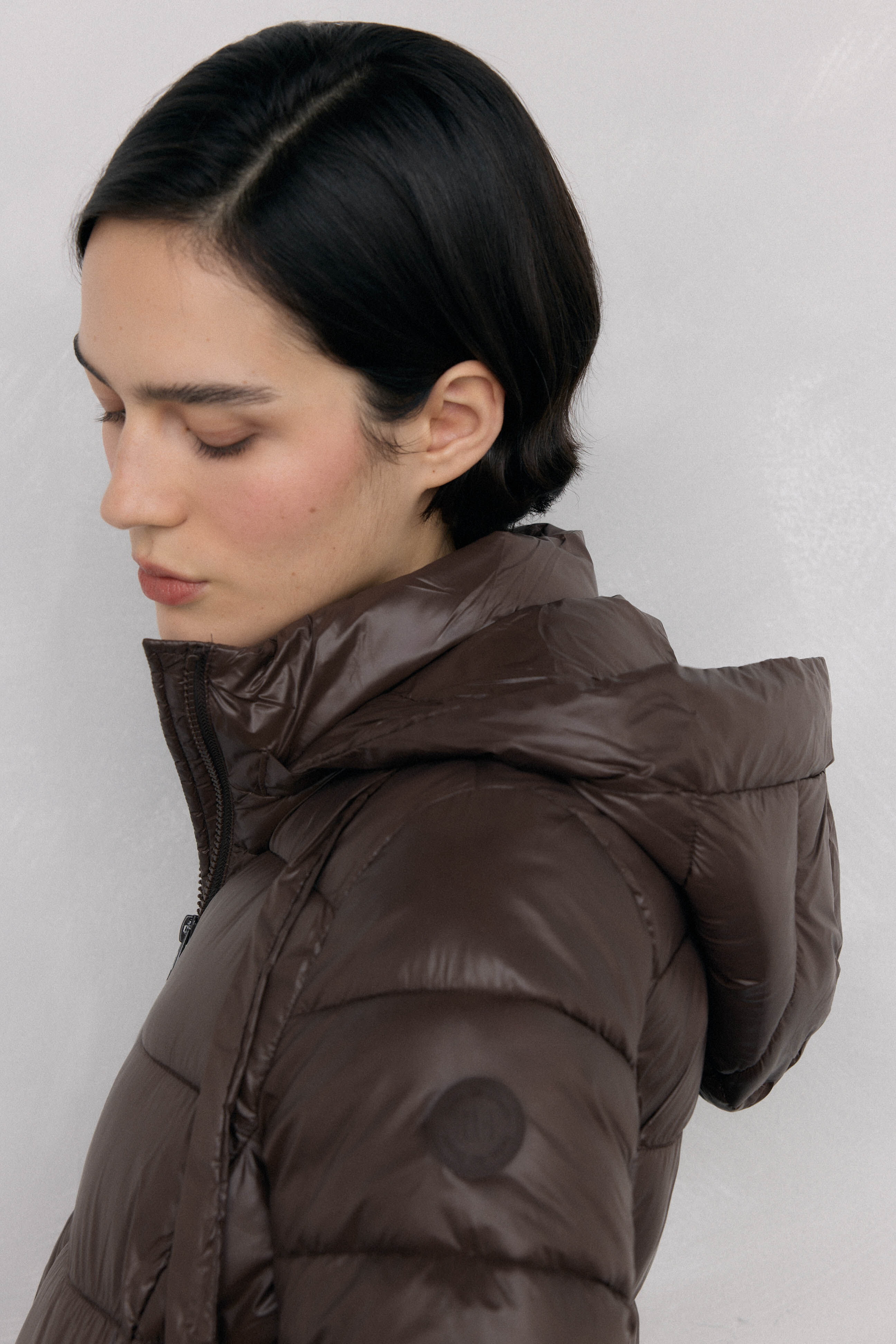 Pedro del Hierro Parka acolchoada capuz Marrom