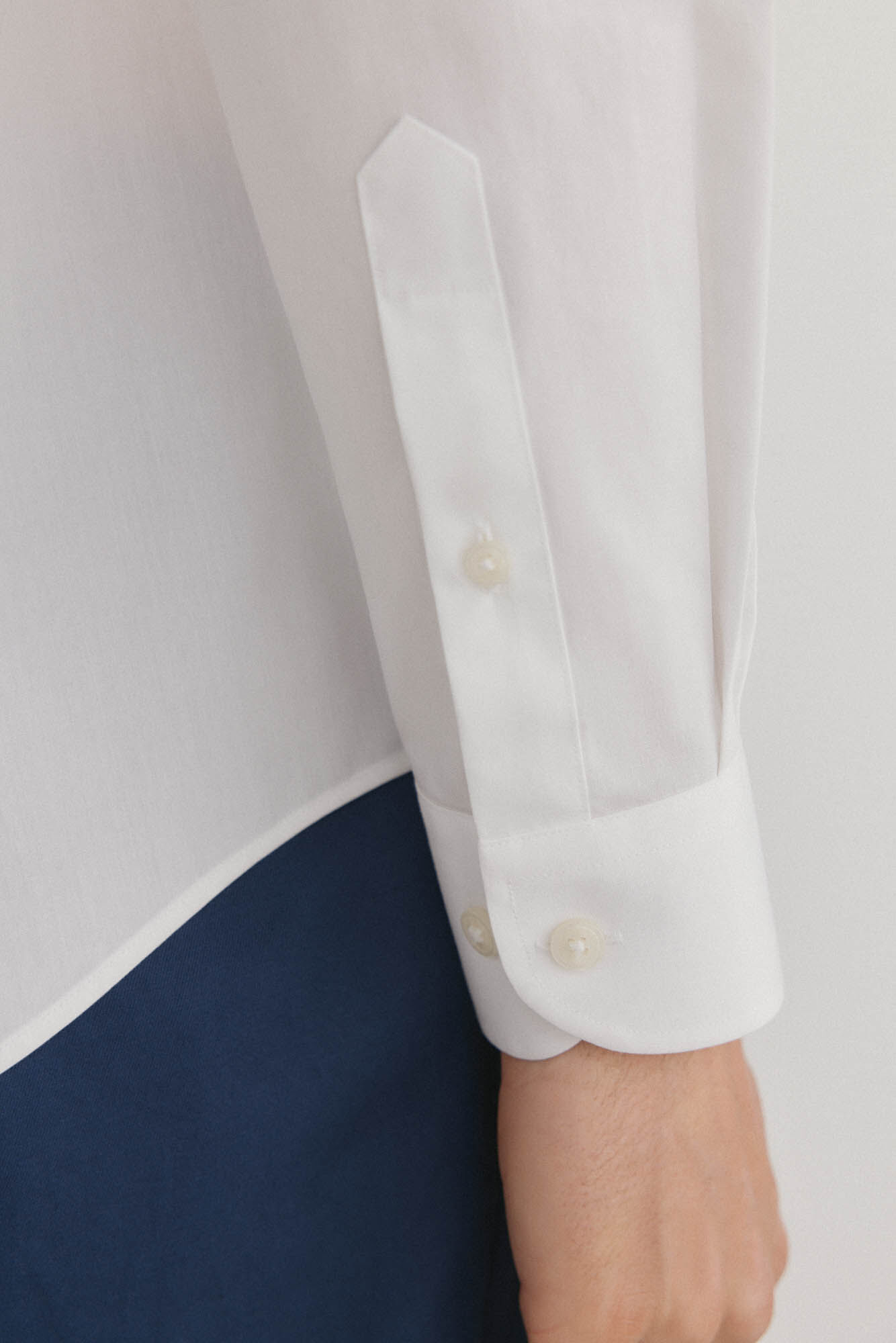 Pedro del Hierro Camisa social lisa que n&atilde;o pode ser passada a ferro + resistente a manchas Branco