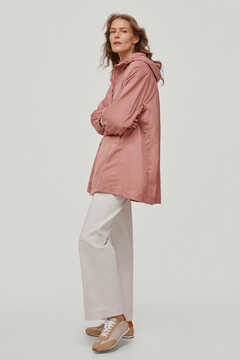 Pedro del Hierro Hooded raincoat Pink