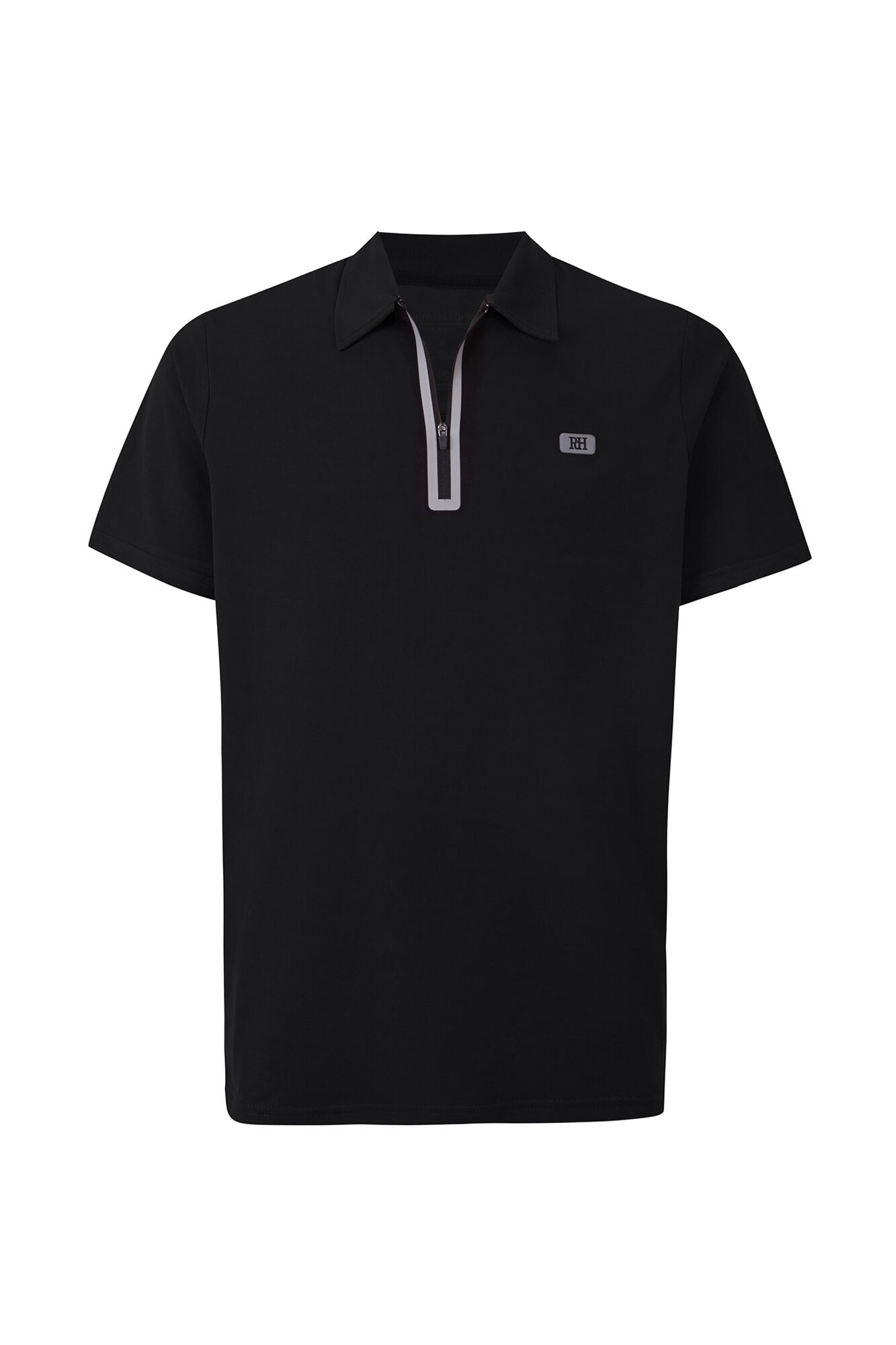 Pedro del Hierro Golf technical polo shirt with zip fastening neck Black