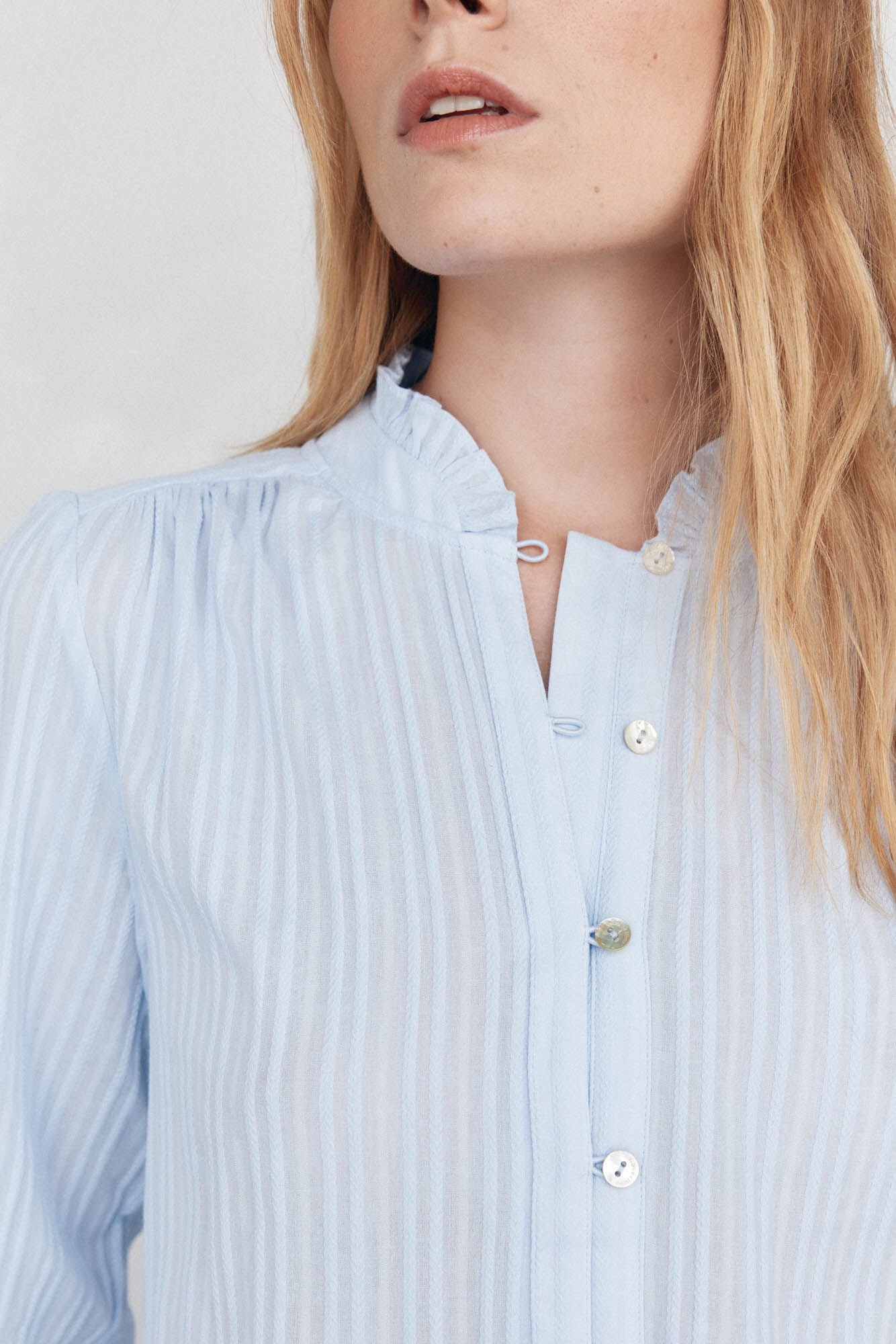 Pedro del Hierro Plain loose blouse Blue