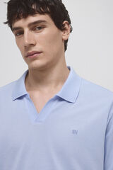 Pedro del Hierro Polo Tencel piqué Azul