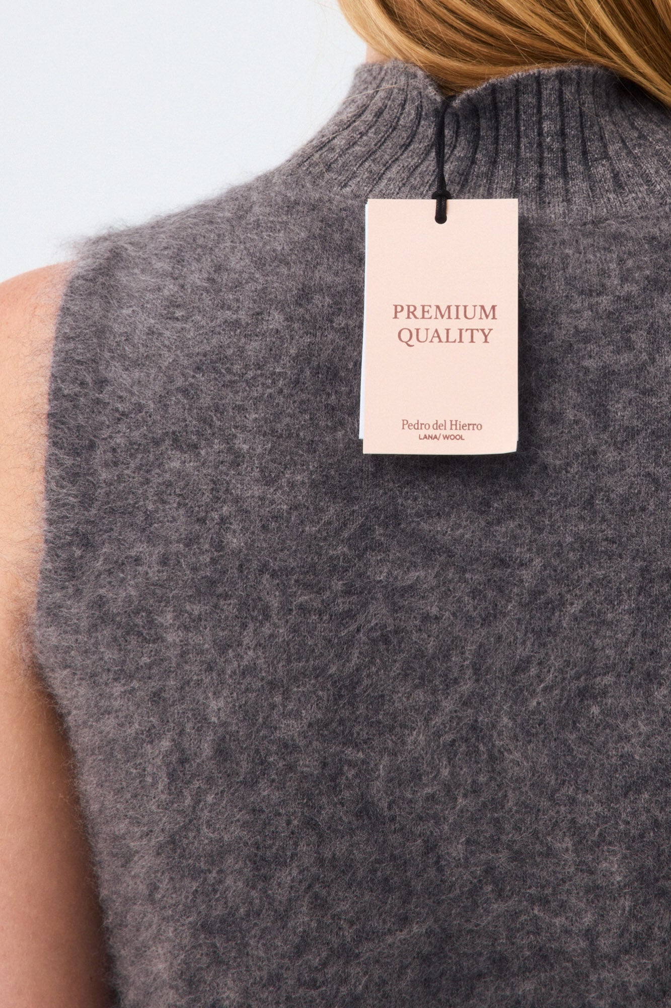 Pedro del Hierro Faux fur knit gilet