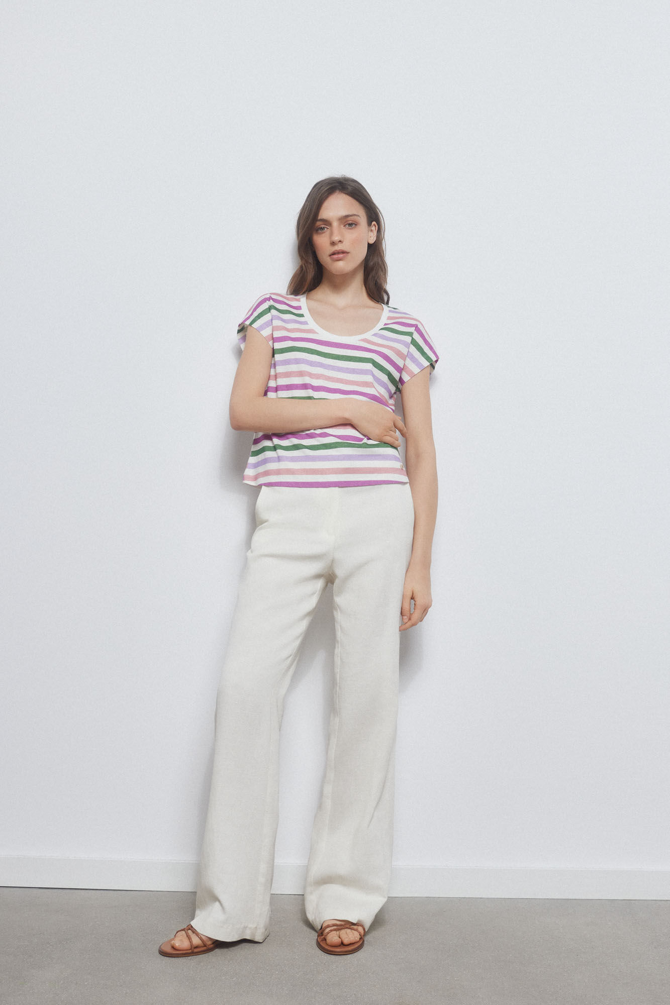 Pedro del Hierro Camiseta b&aacute;sica rayas Varios