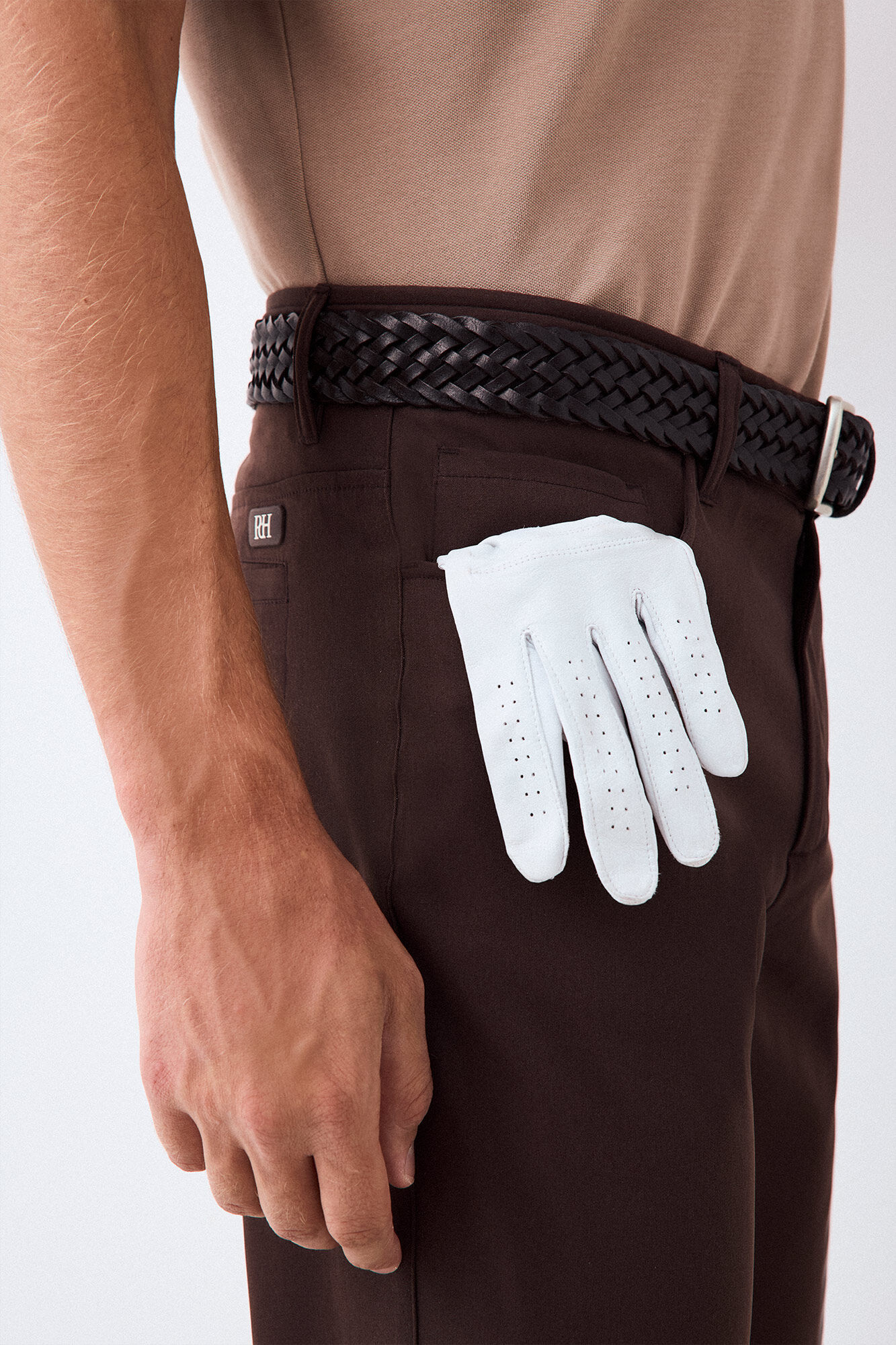 Pedro del Hierro 5-pocket golf trousers Brown