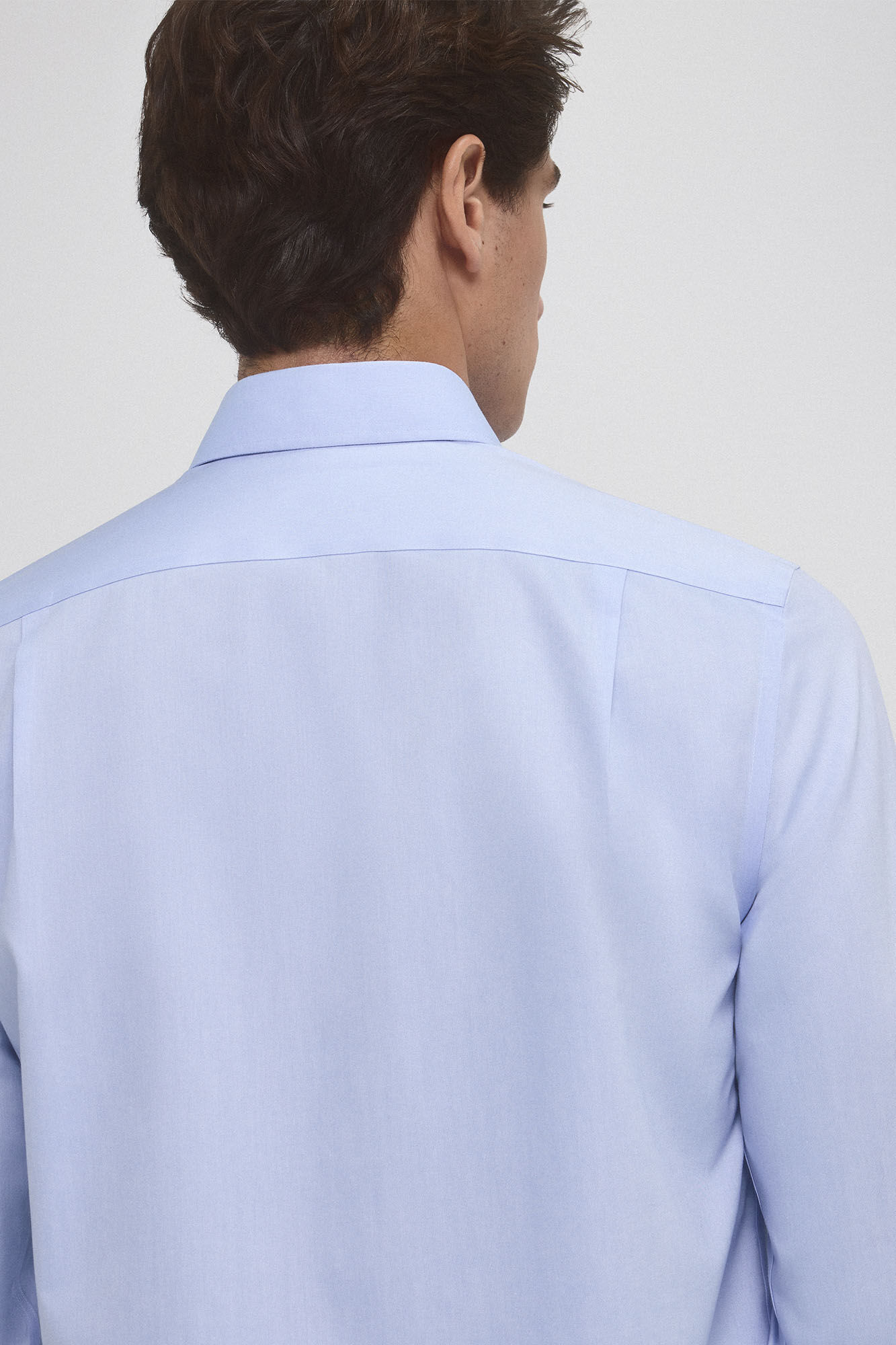 Pedro del Hierro Camisa vestir non iron y antimanchas lisa tailored fit Azul