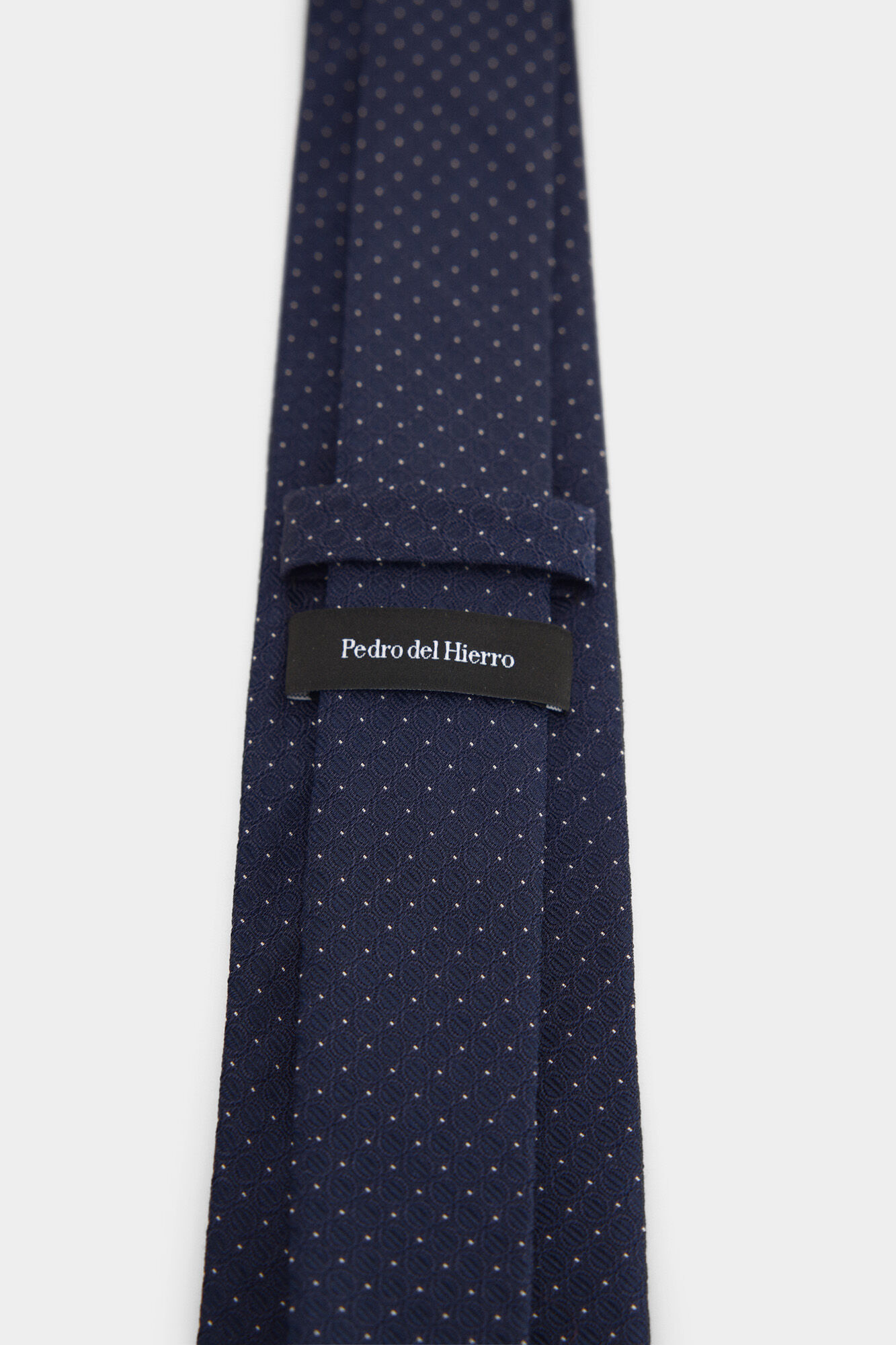 Pedro del Hierro Natural silk tie Blue