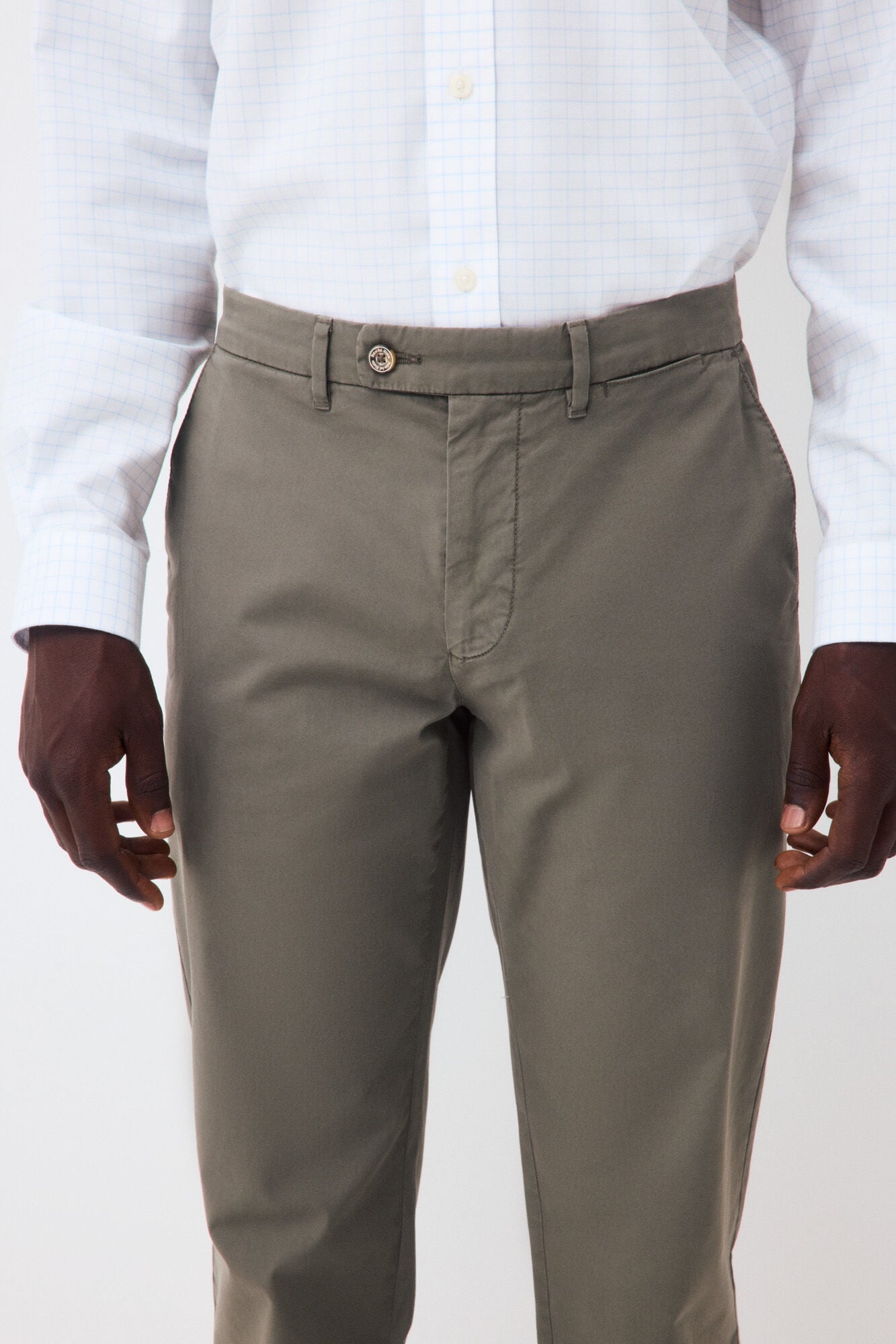 Pedro del Hierro Cal&ccedil;as chino premium regular Verde