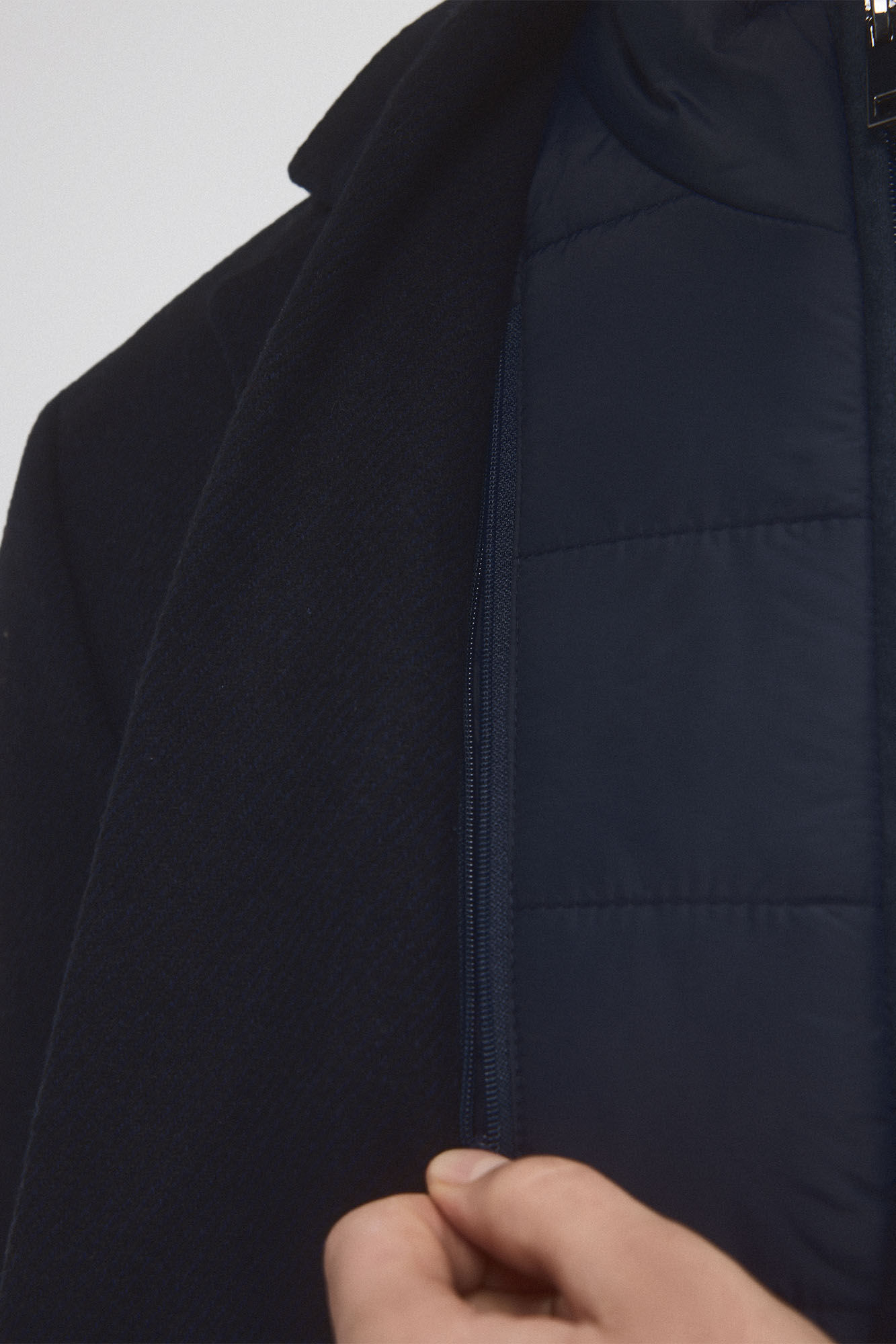 Pedro del Hierro Coat with removable lining Blue