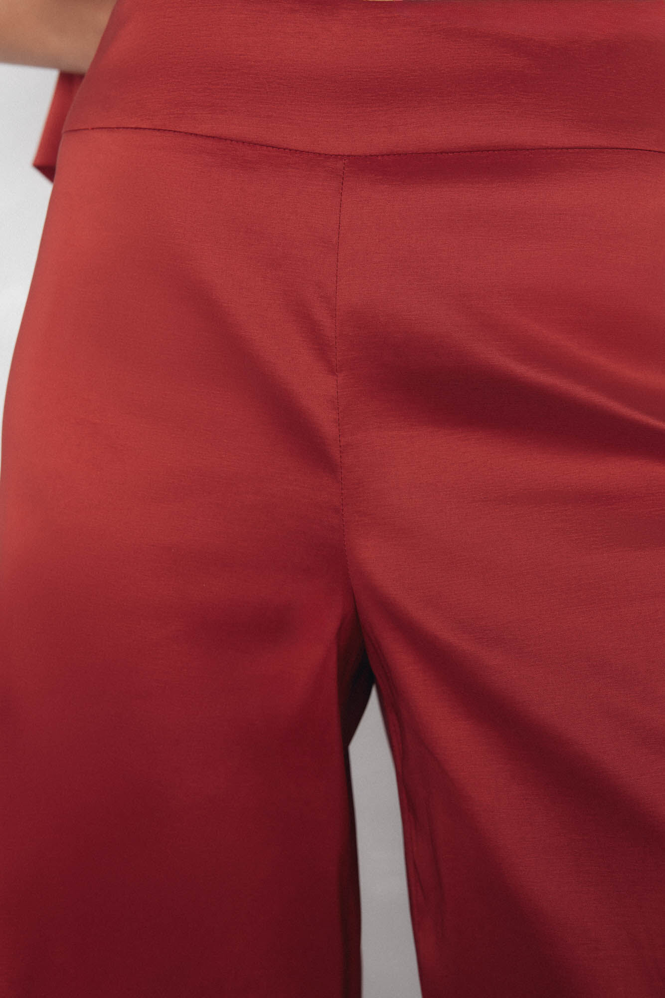 Pedro del Hierro Cropped flare pants Red