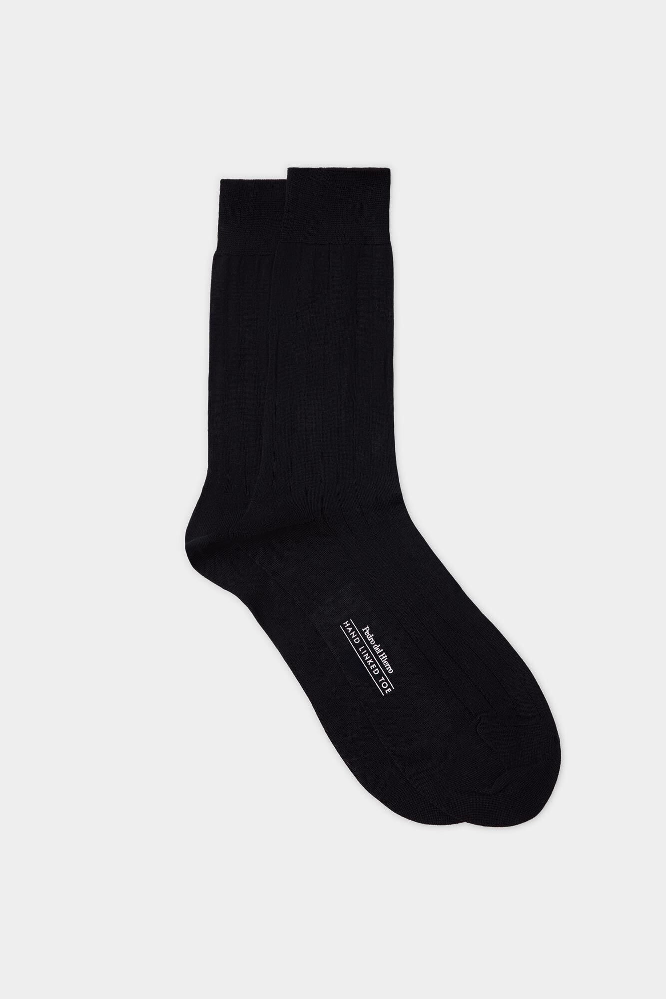 Pedro del Hierro Plain dress sock Black