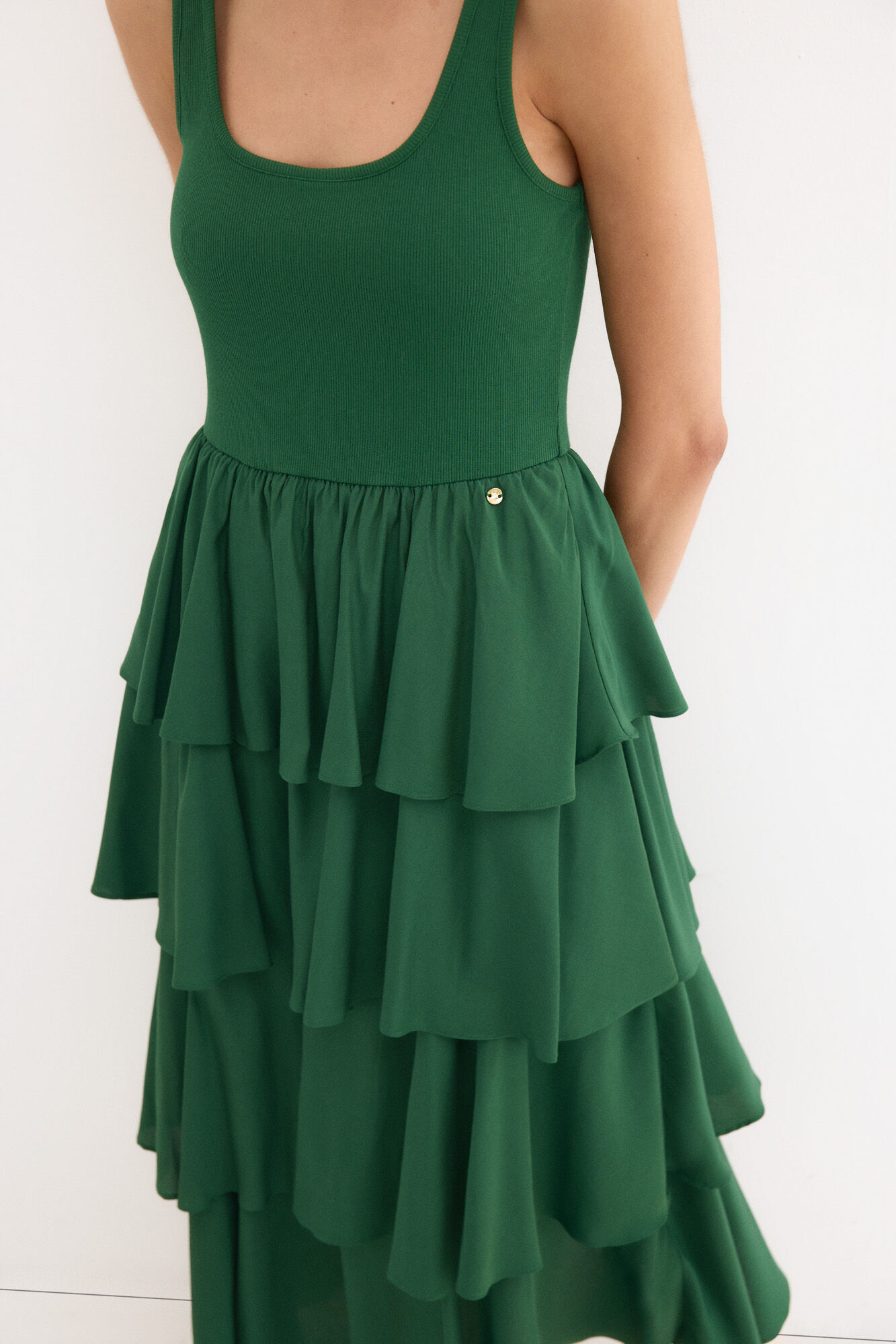Pedro del Hierro Vestido bailarina Verde