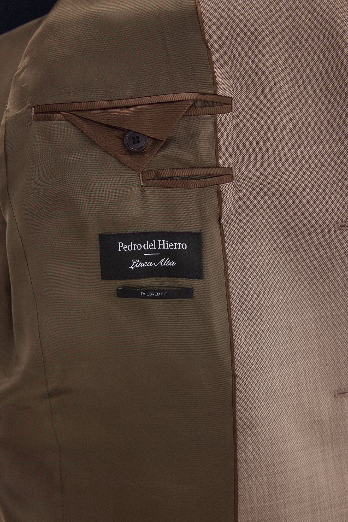 Pedro del Hierro Structured tailored blazer Brown