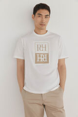 Pedro del Hierro Relief logo T-shirt White