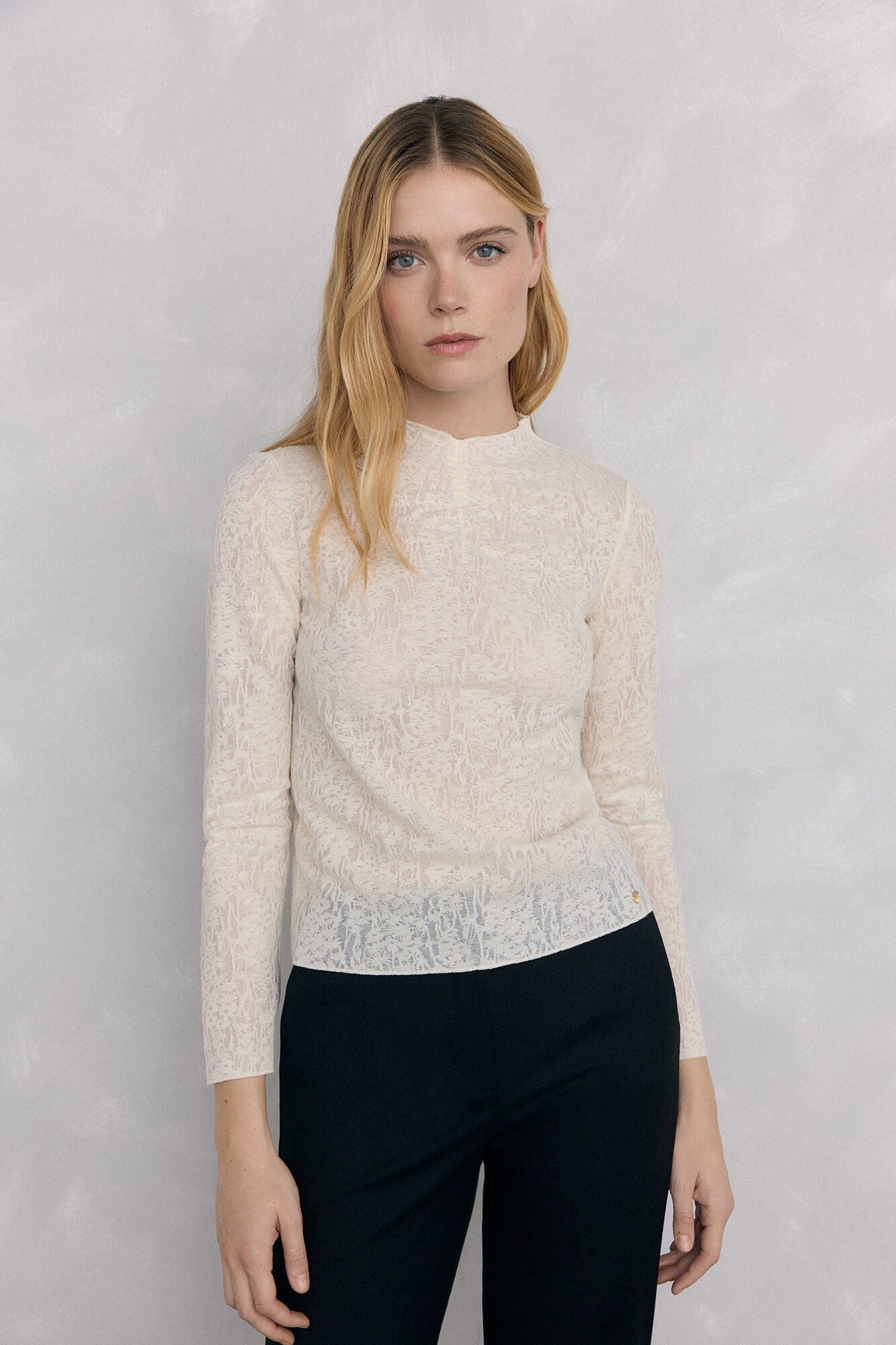 Pedro del Hierro Camiseta devor&eacute; frunce