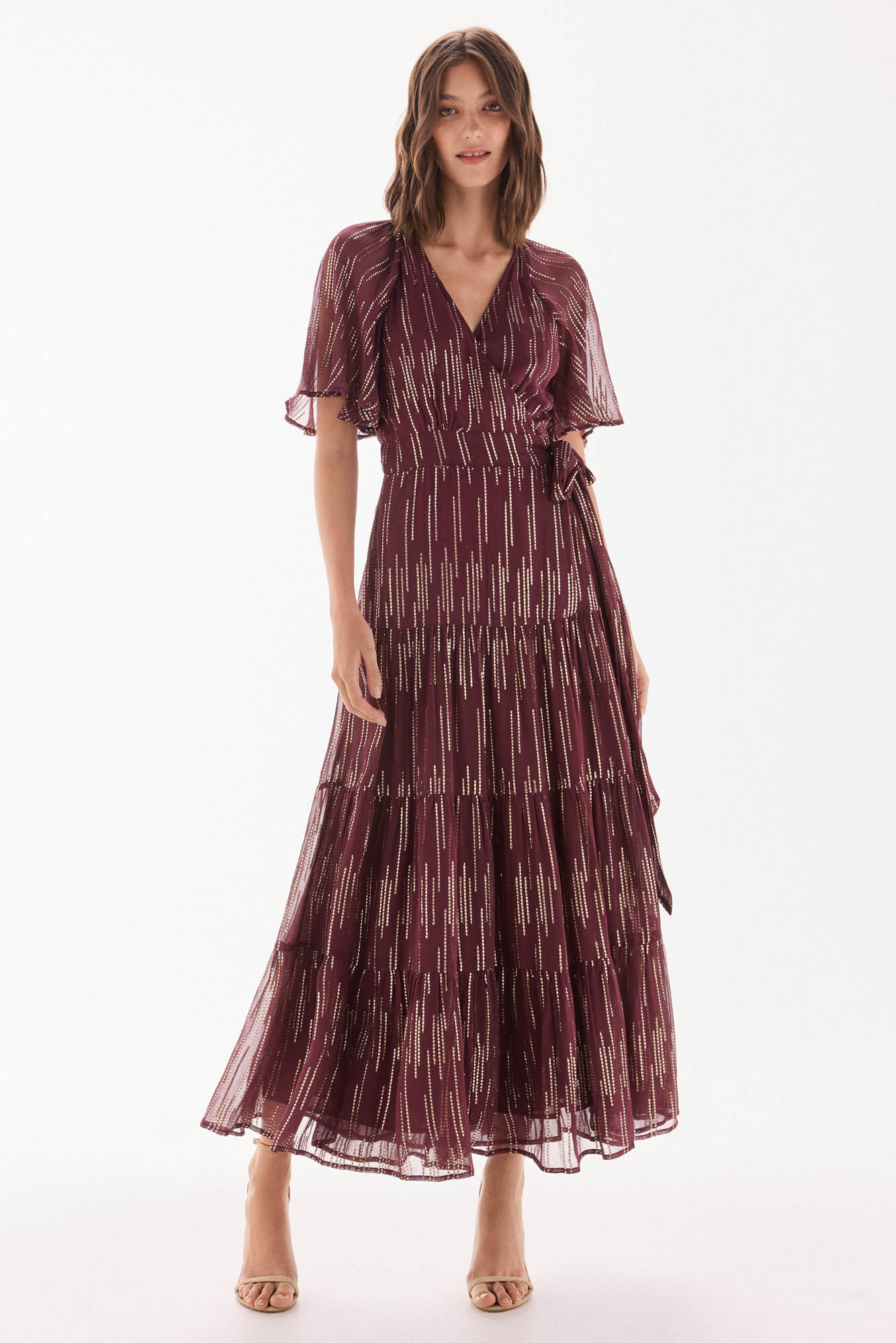 TFP by Tamara Falc&oacute; Georgette dress with lurex