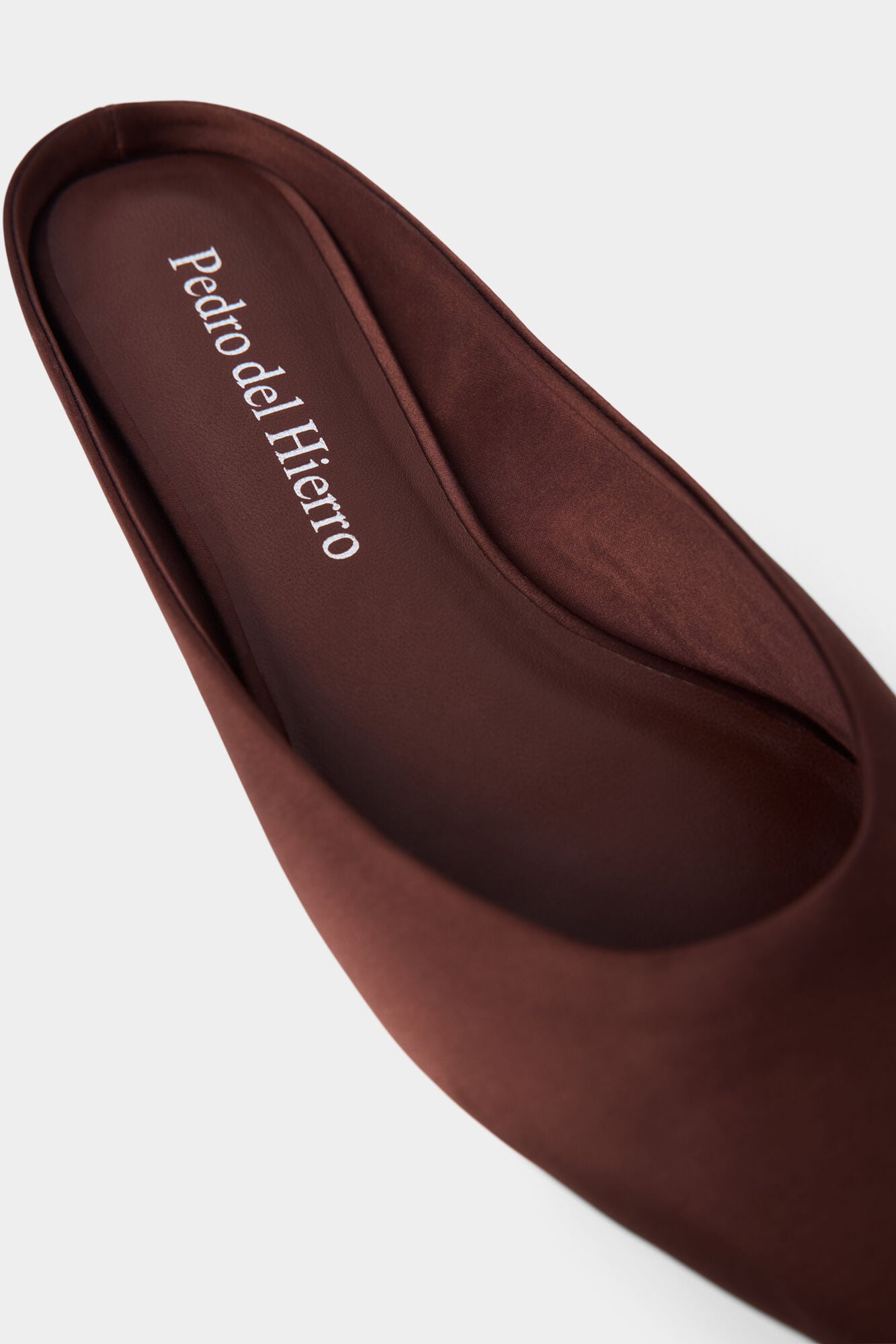 Pedro del Hierro Sabrina destalonada em pele Marrom