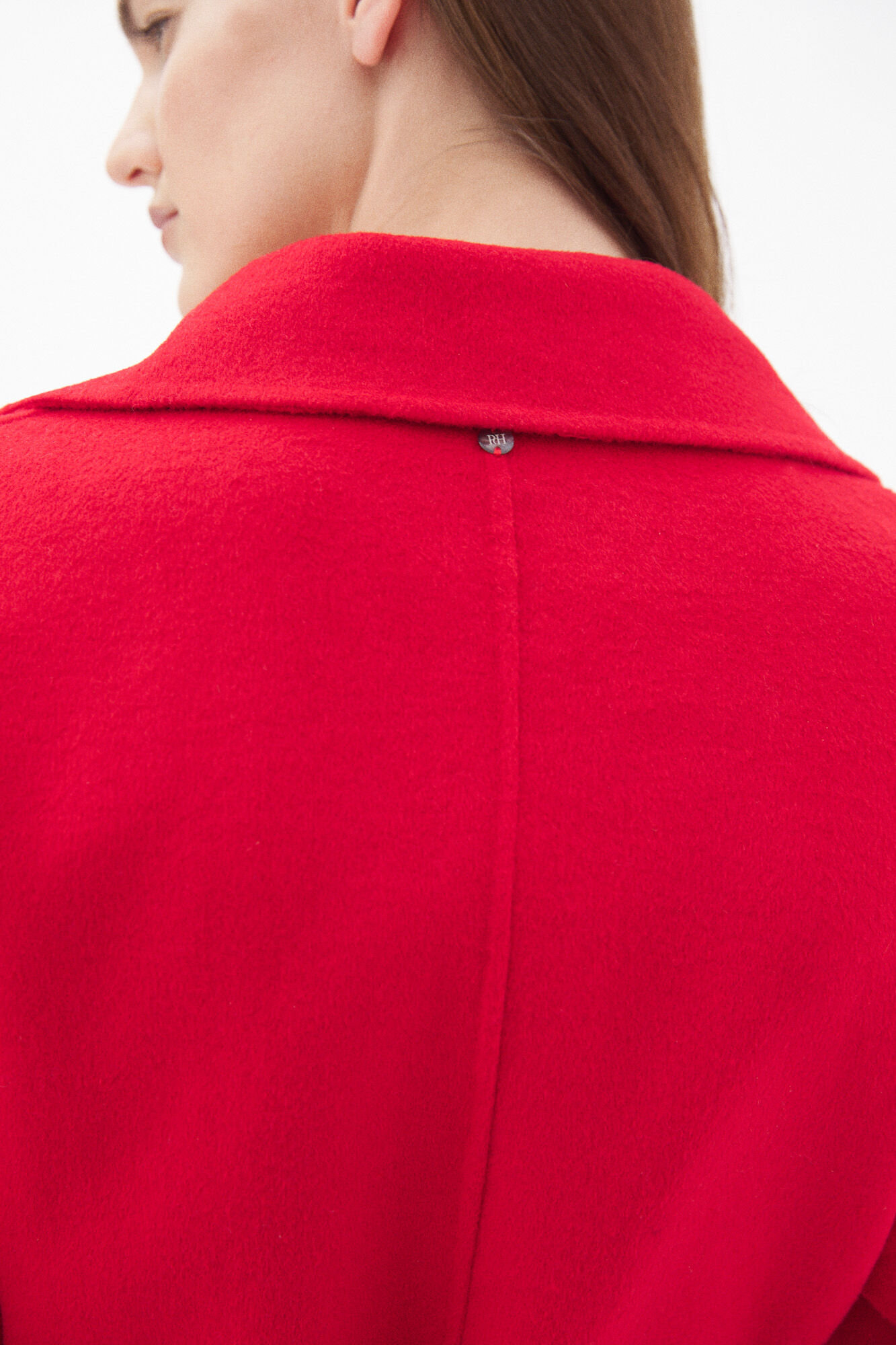 Pedro del Hierro Sobretudo comprido dupla face Vermelho