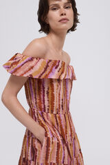 Pedro del Hierro Printed flounced dress Several