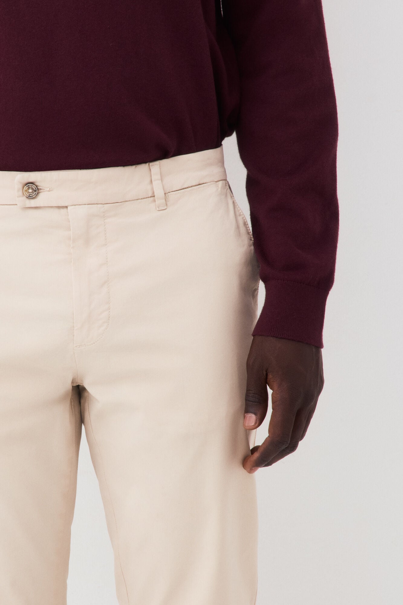 Pedro del Hierro Cal&ccedil;as chino premium slim Beige