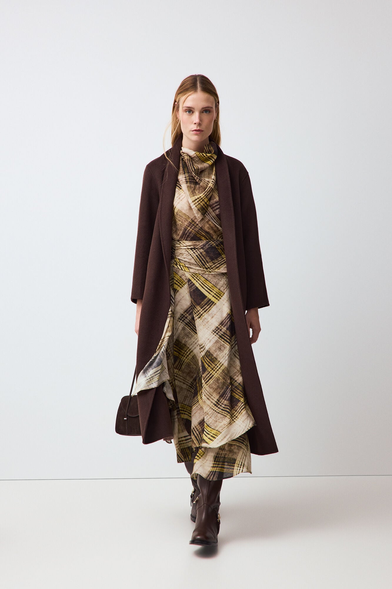 Pedro del Hierro Draped waist scarf skirt