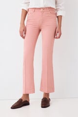 Pedro del Hierro Embroidered cropped flare jeans Pink
