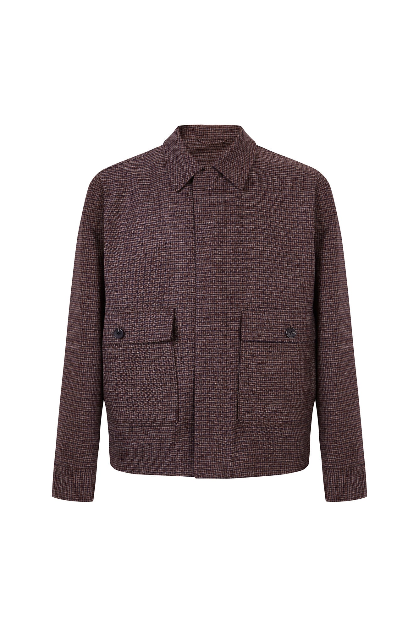 Pedro del Hierro Plaid jacket Brown