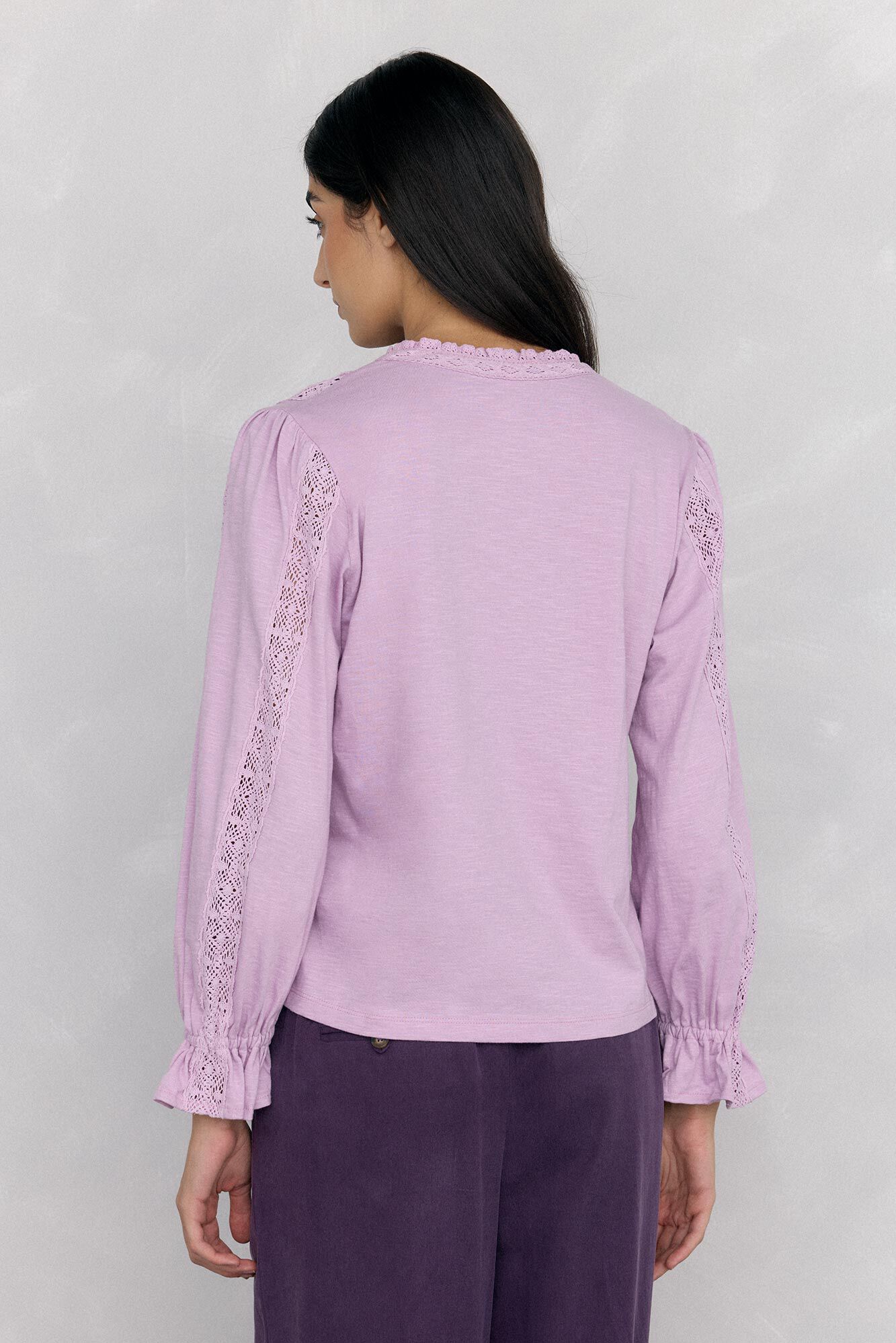 Pedro del Hierro Puffed bow or tie -shirt Pink