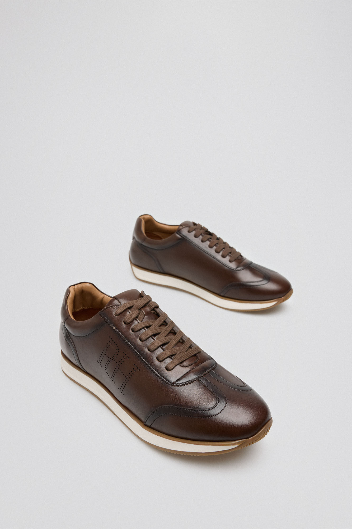 Pedro del Hierro New icon rubber sole trainer  Brown