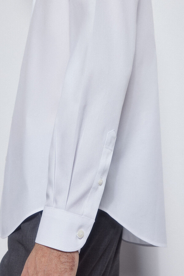 Pedro del Hierro Camisa vestir lisa non iron + antimanchas White