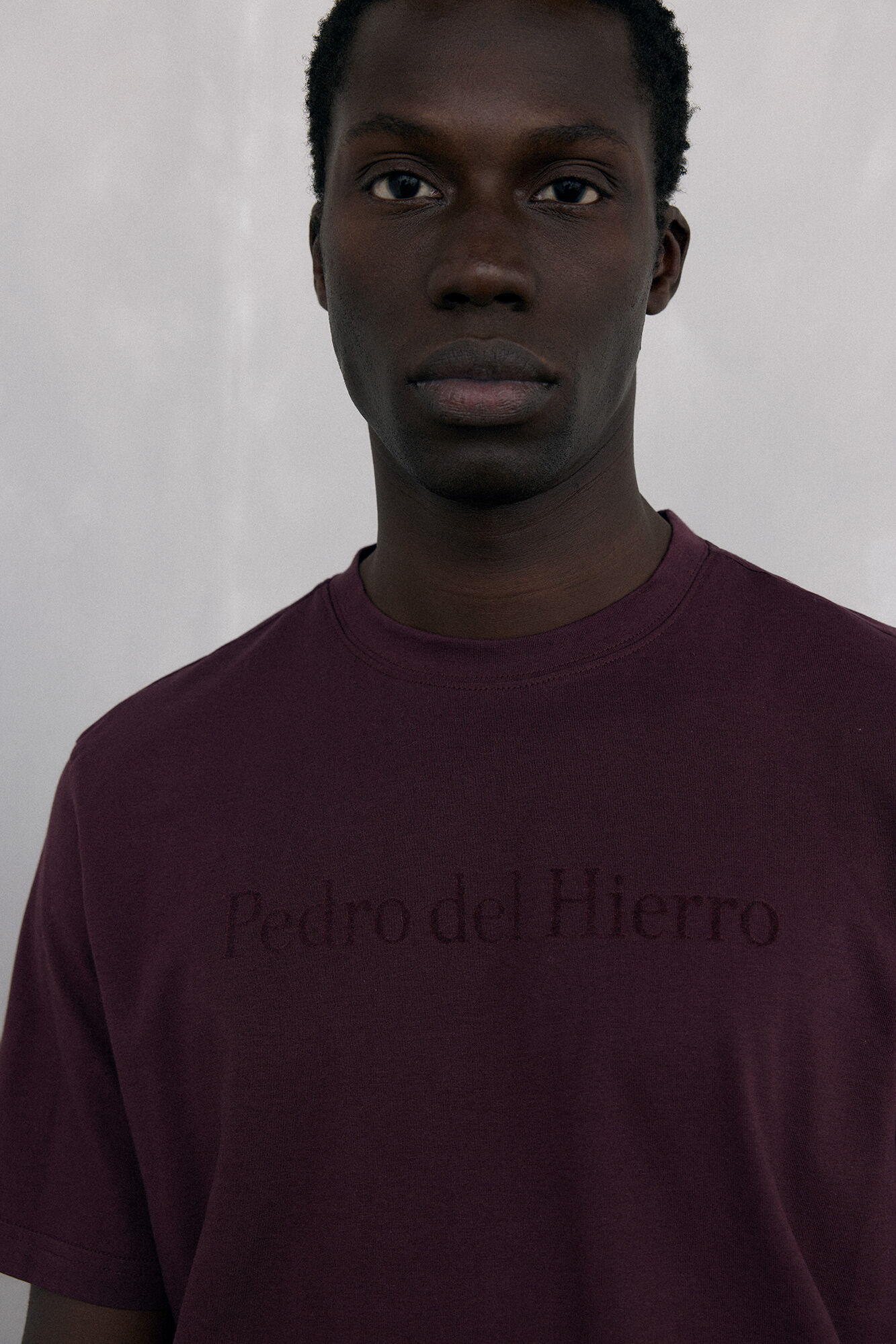 Pedro del Hierro T-shirt logo Burgundy
