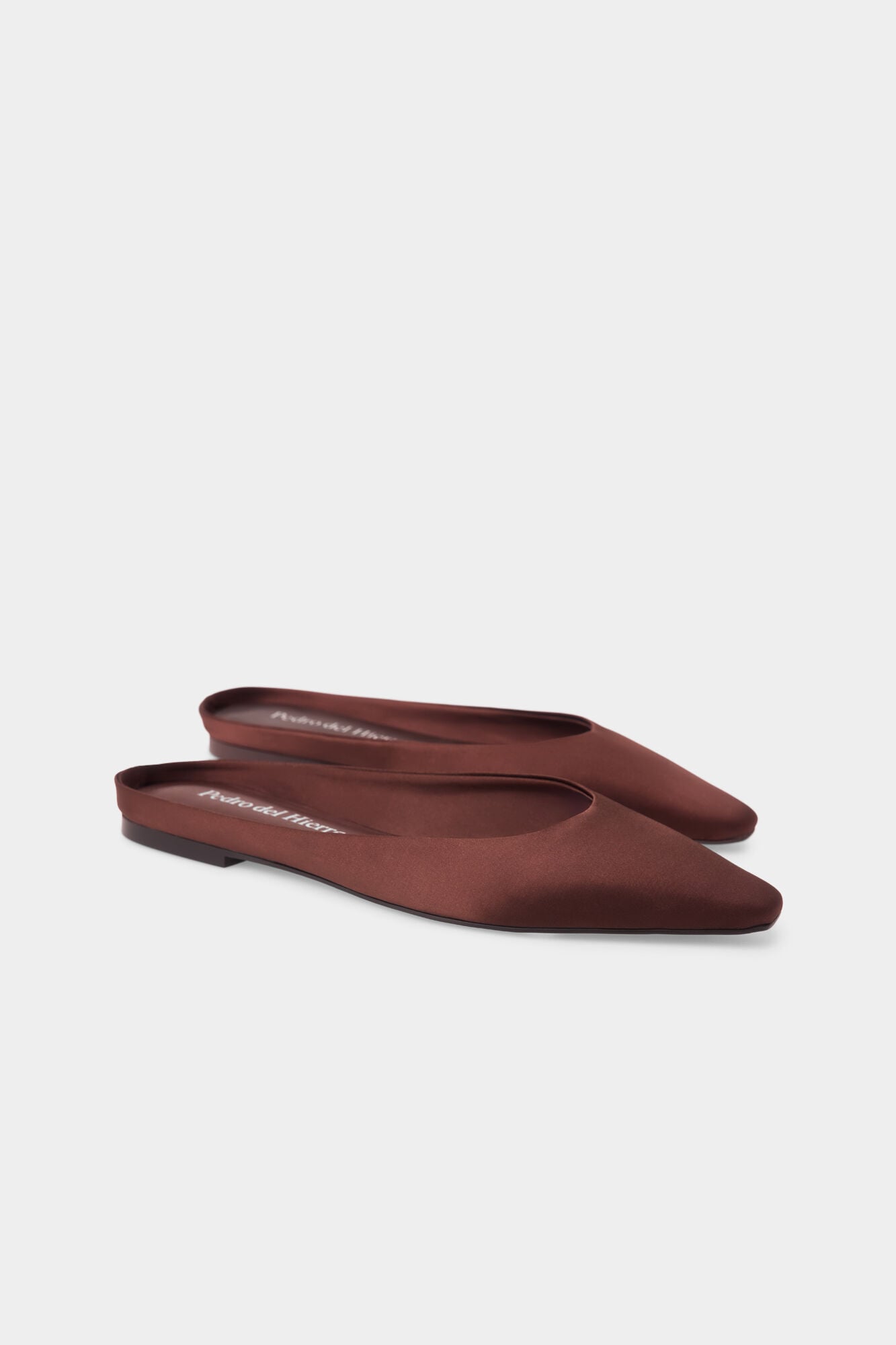 Pedro del Hierro Sabrina destalonada em pele Marrom