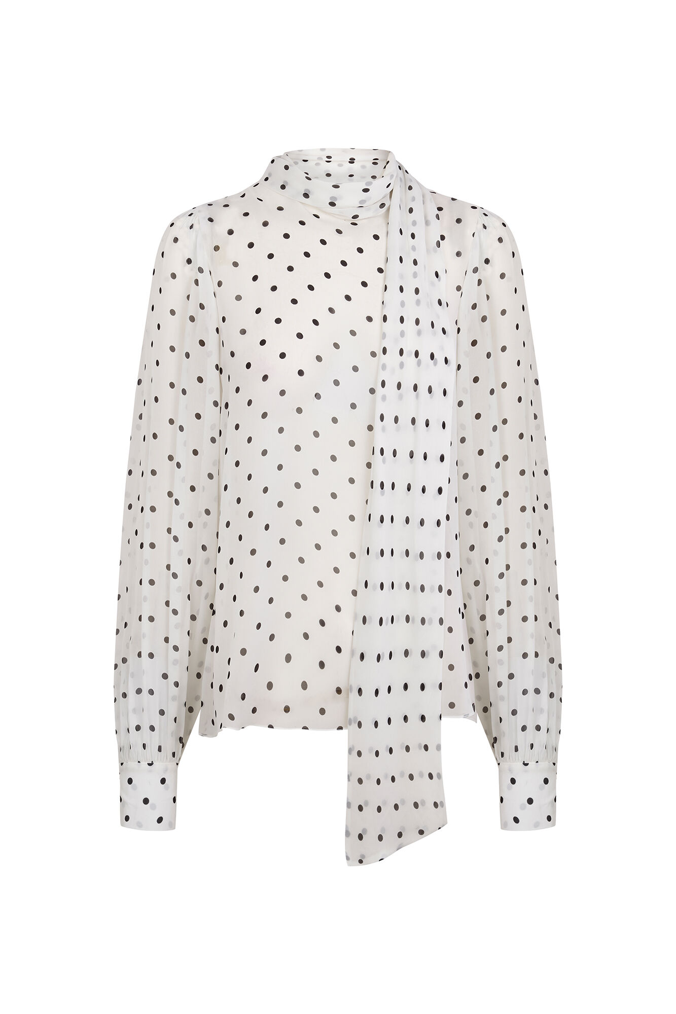 Pedro del Hierro Polka polka-dots blouse parade Ivory