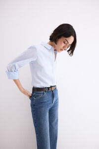 Pedro del Hierro Striped basic easy iron shirt