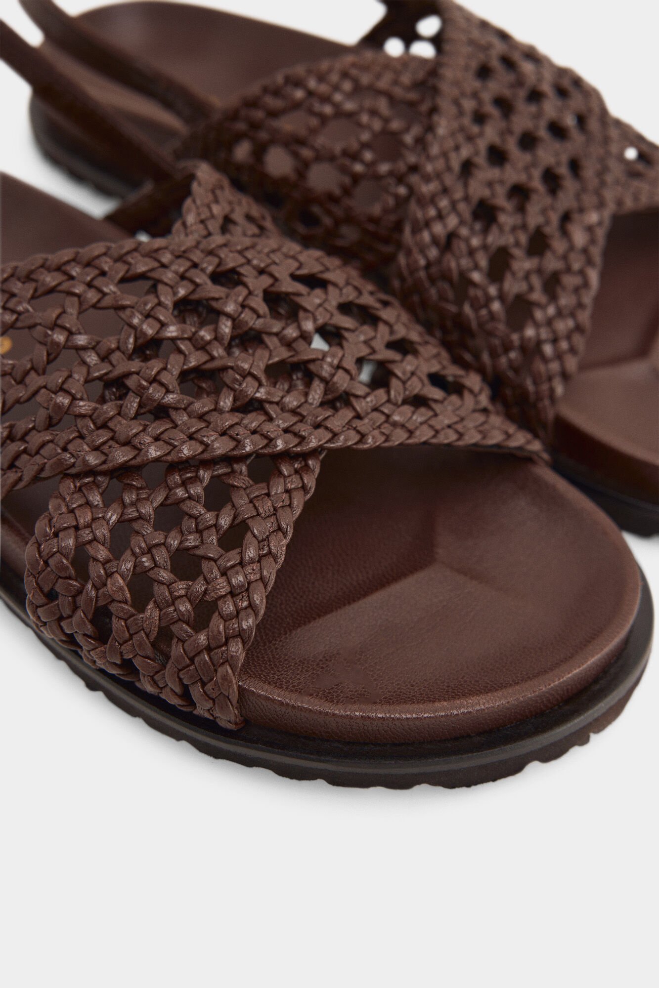Pedro del Hierro Braided sandal Brown
