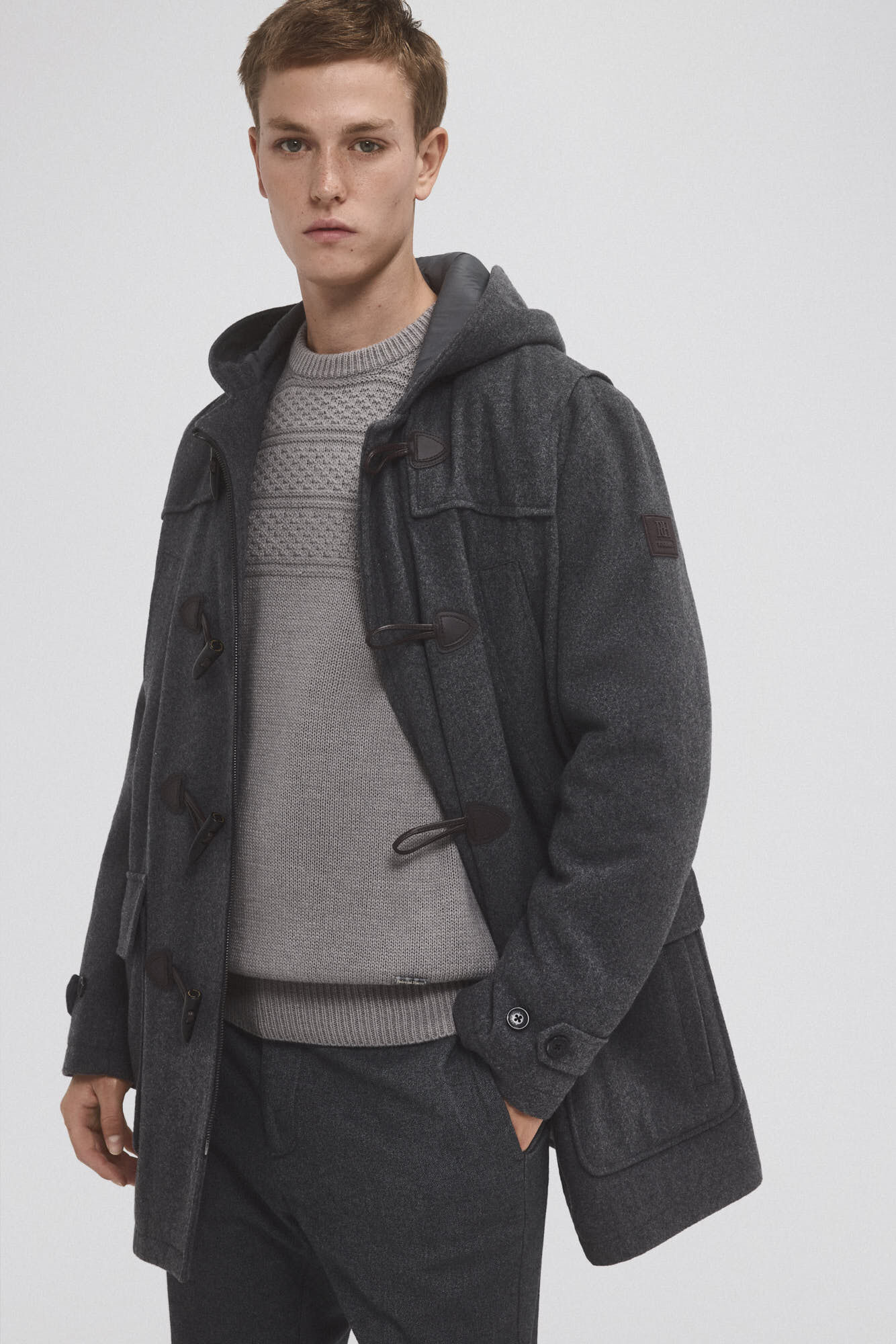 Pedro del Hierro Duffle coat Grey