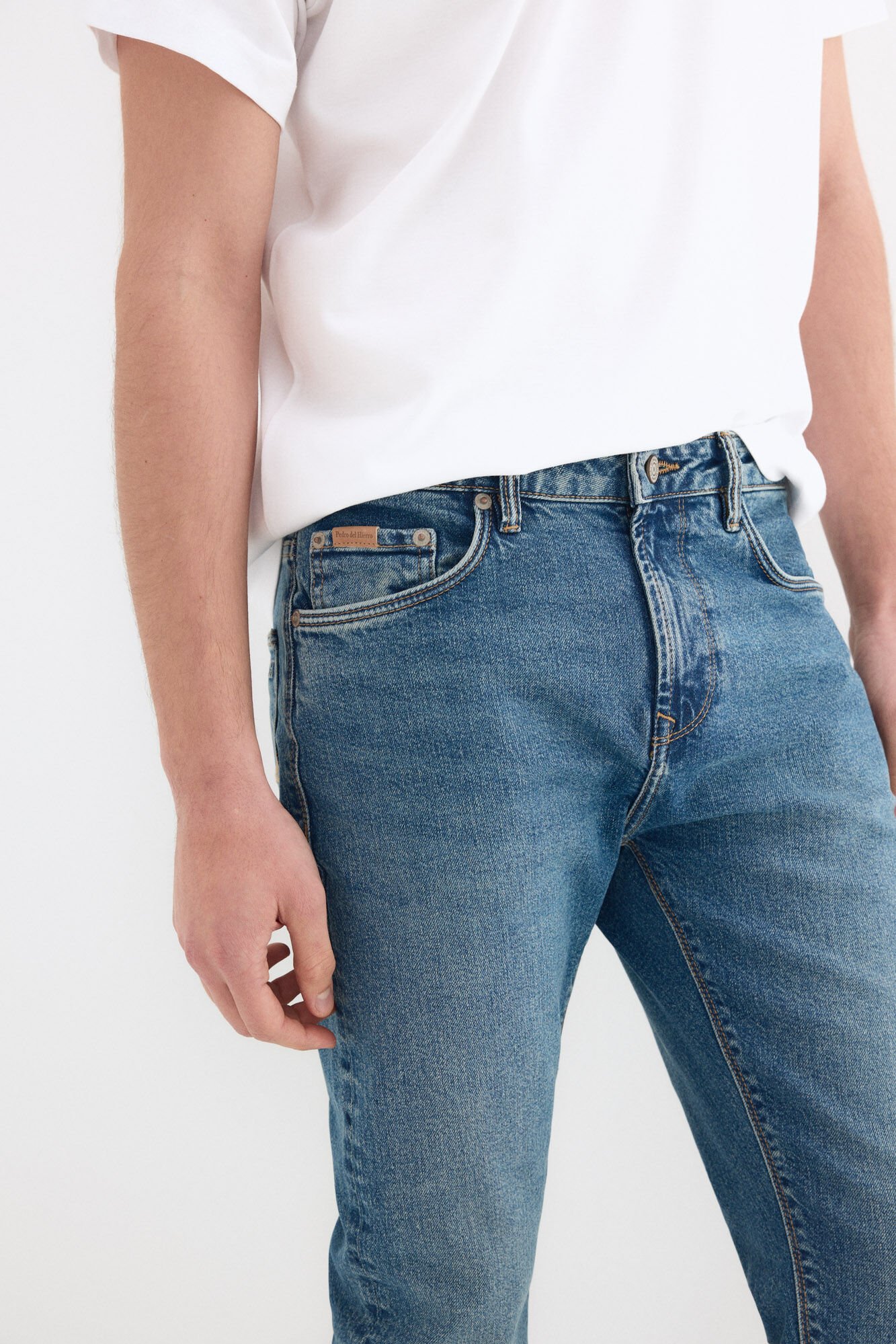 Pedro del Hierro Premium flex slim jeans Blue