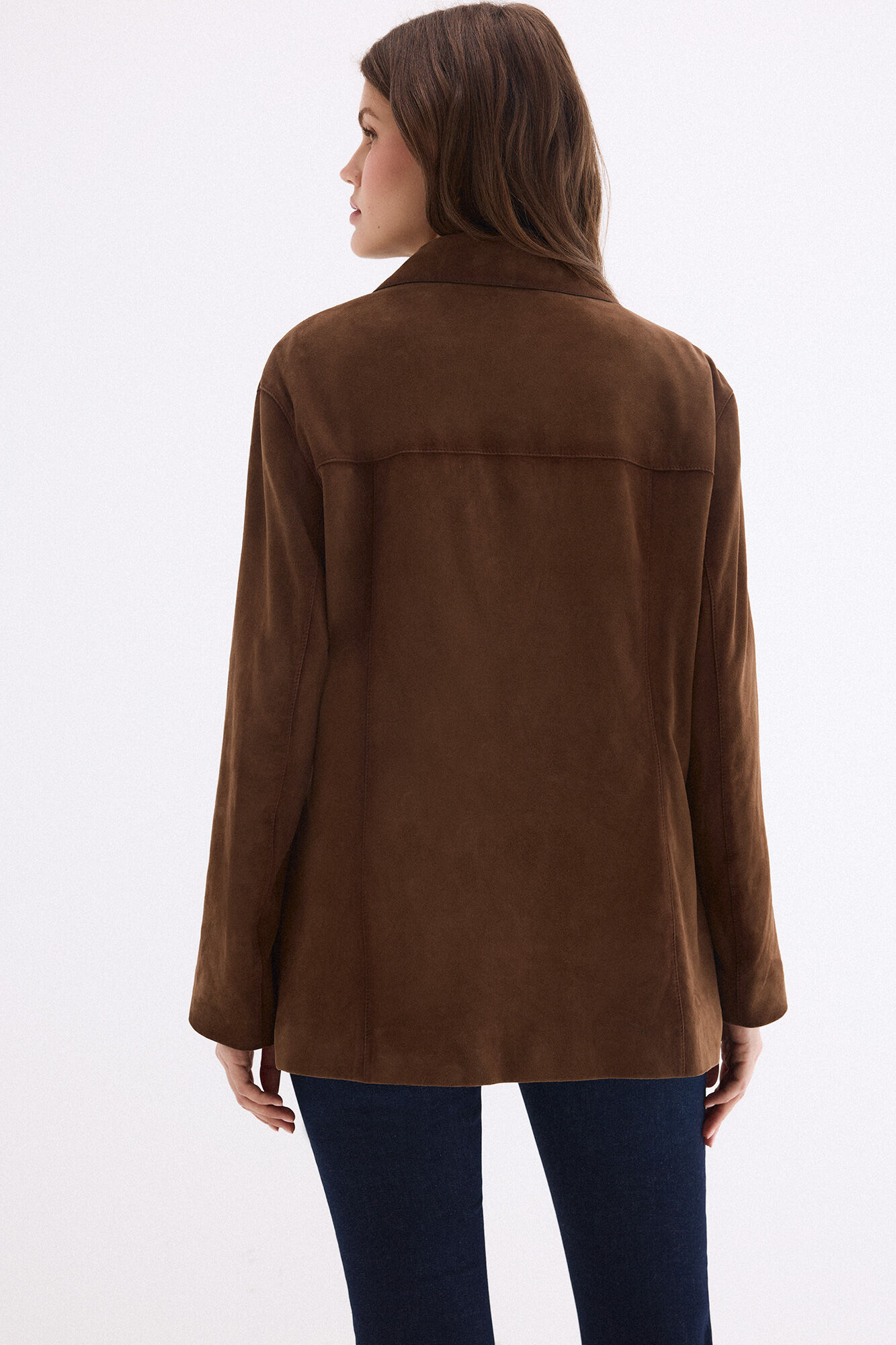 Pedro del Hierro Suede jacket Beige