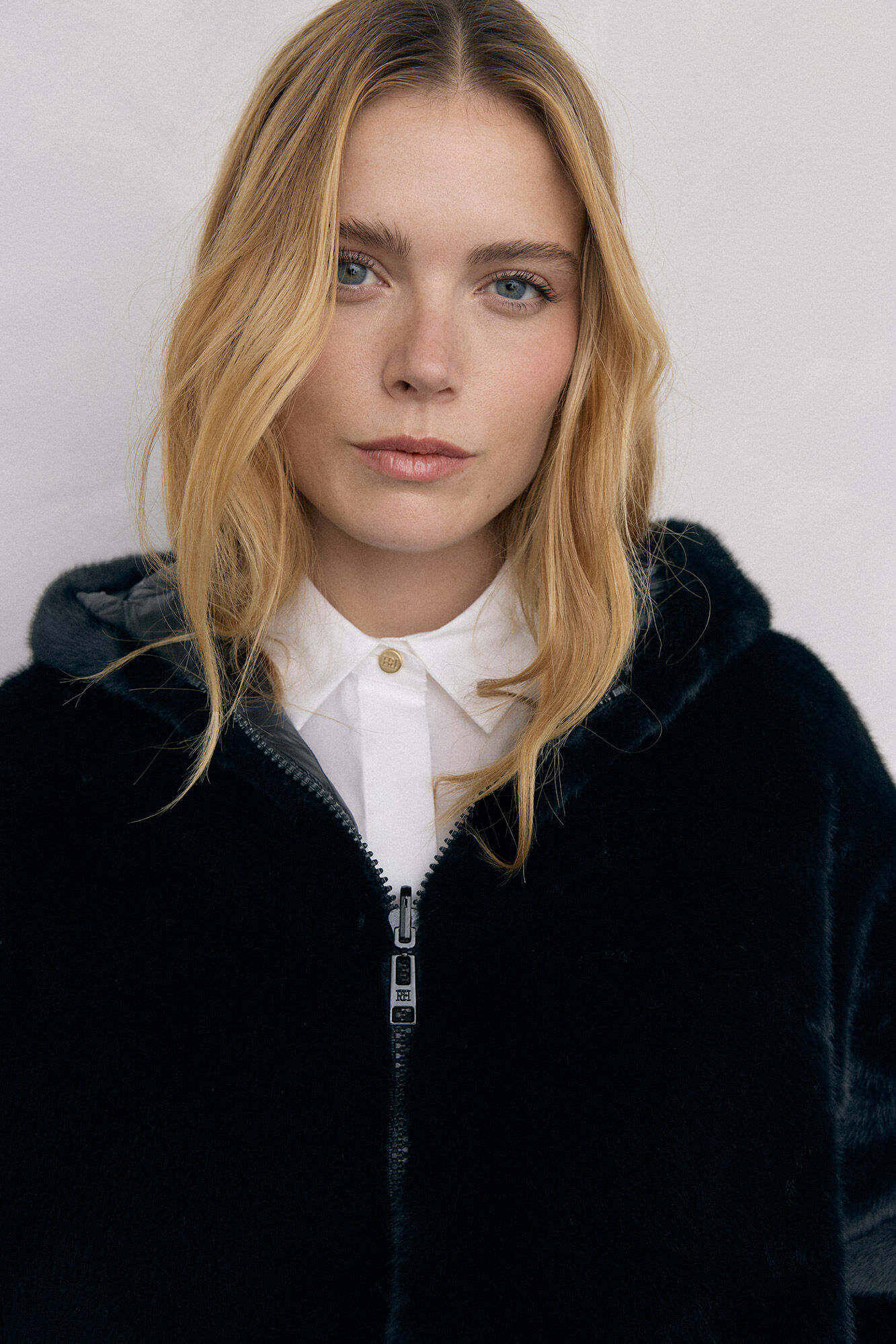 Pedro del Hierro Parka de pele revers&iacute;vel Preto