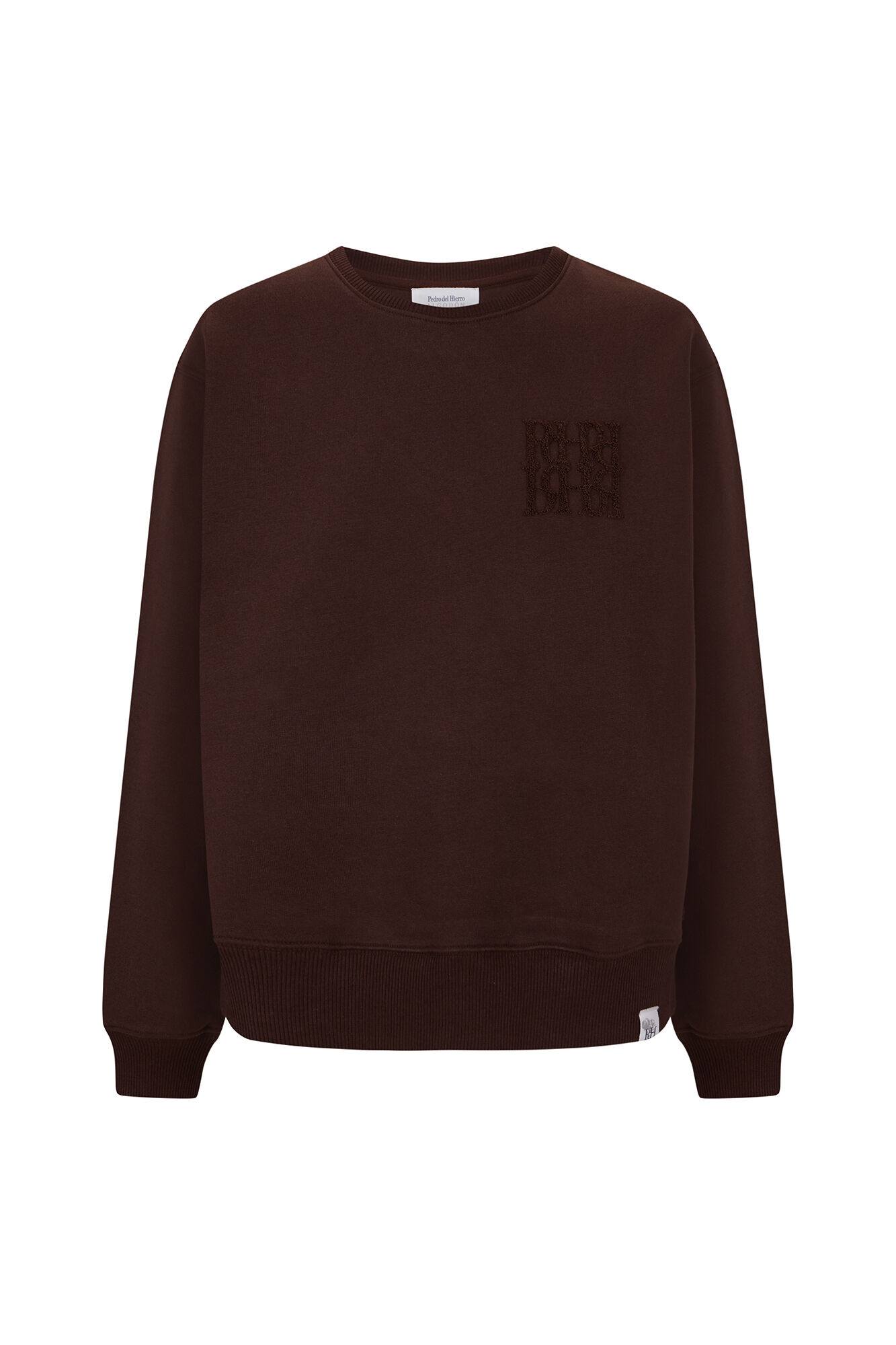 Pedro del Hierro Sweatshirt de algod&atilde;o espanhol Marrom