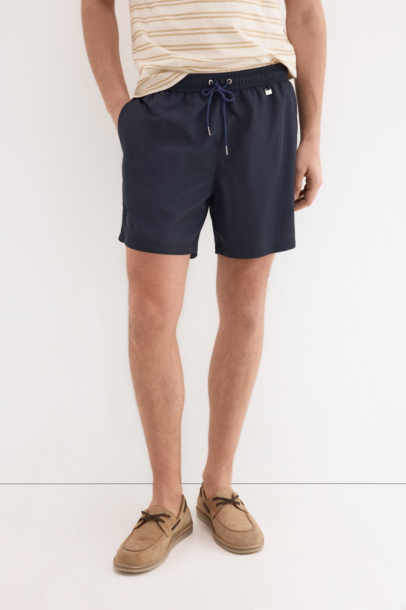 Pedro del Hierro Plain basic swimwear Blue