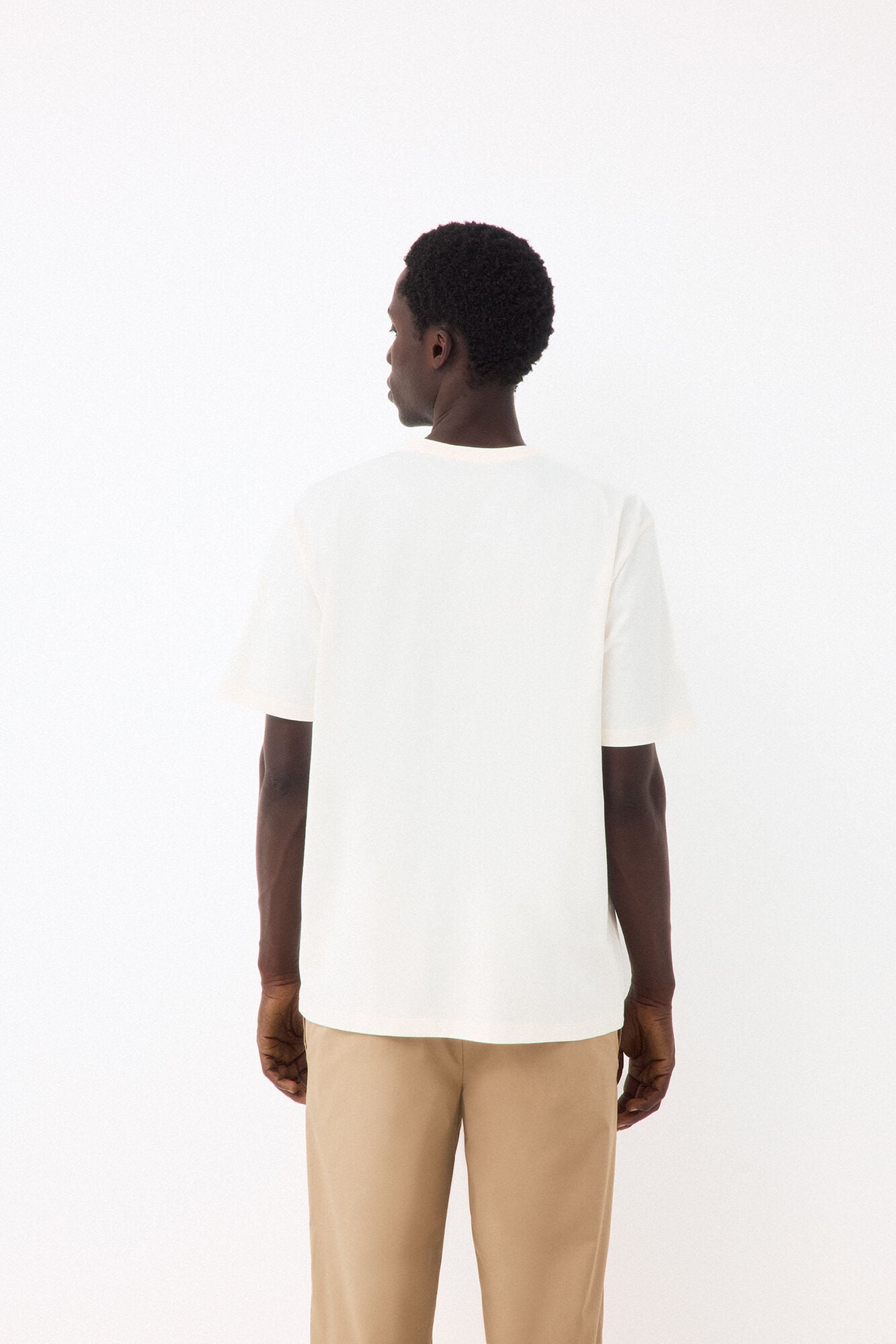 Pedro del Hierro Basic T-shirt Ecru