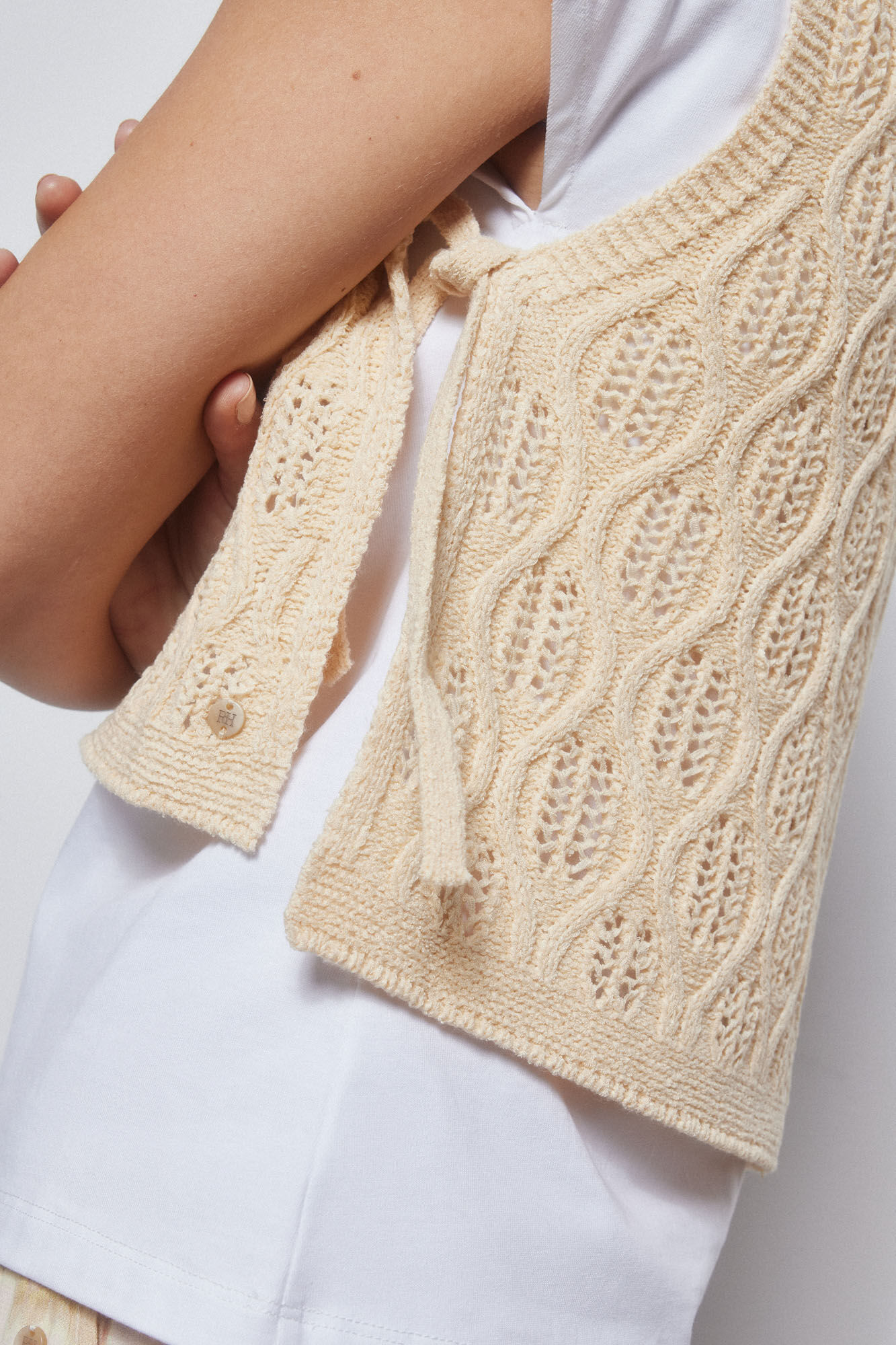 Pedro del Hierro Ecru gilet Beige